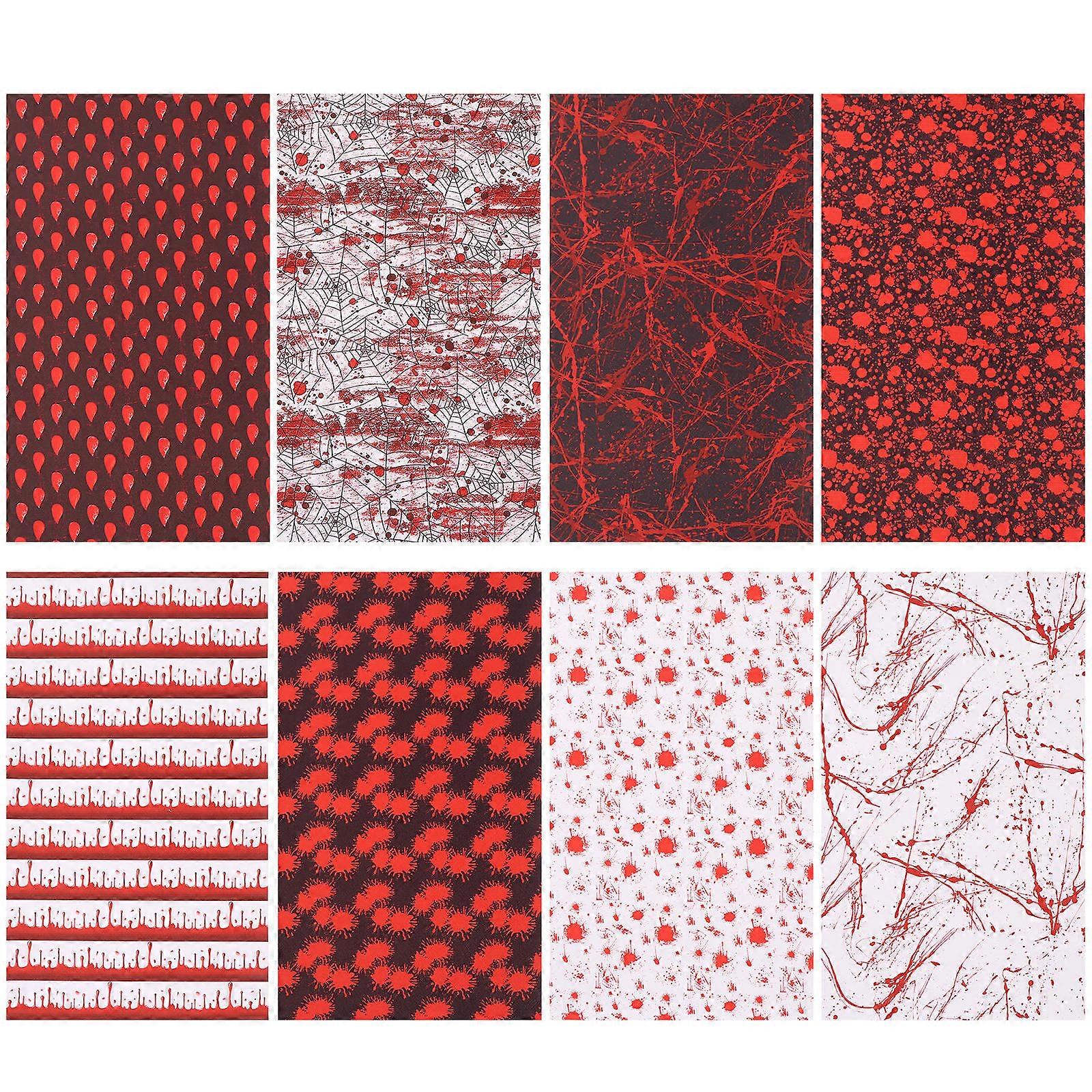 Halloween Material Faux for DIY Crafts 8Pcs