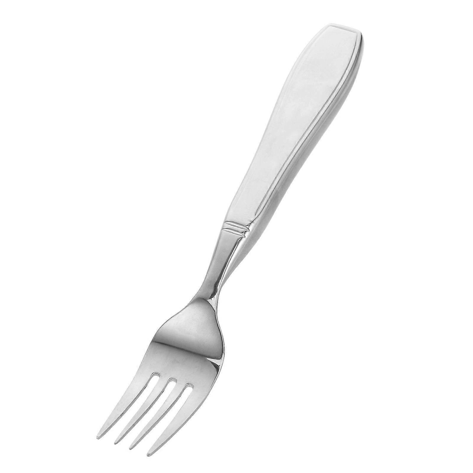 Disabled Forks Adaptive Utensils Dinnerware Weighted Cutlery Stainless Steel 304 for Elderly and Disabled Ergonomic Shape 20 30X2 70X1 00CM 1Set