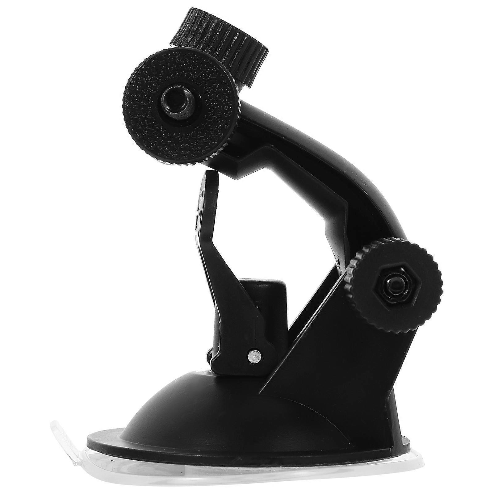 Car Dash Camera Suction Mount Shock Resistance Compact Design Black Rubber Abs 1Pack