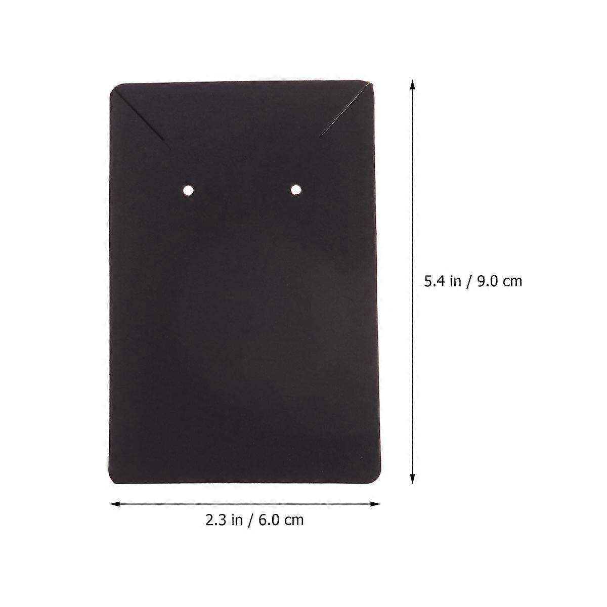 Diy Earring Card Holder Set for Home Use Ear Studs Black 100Pcs