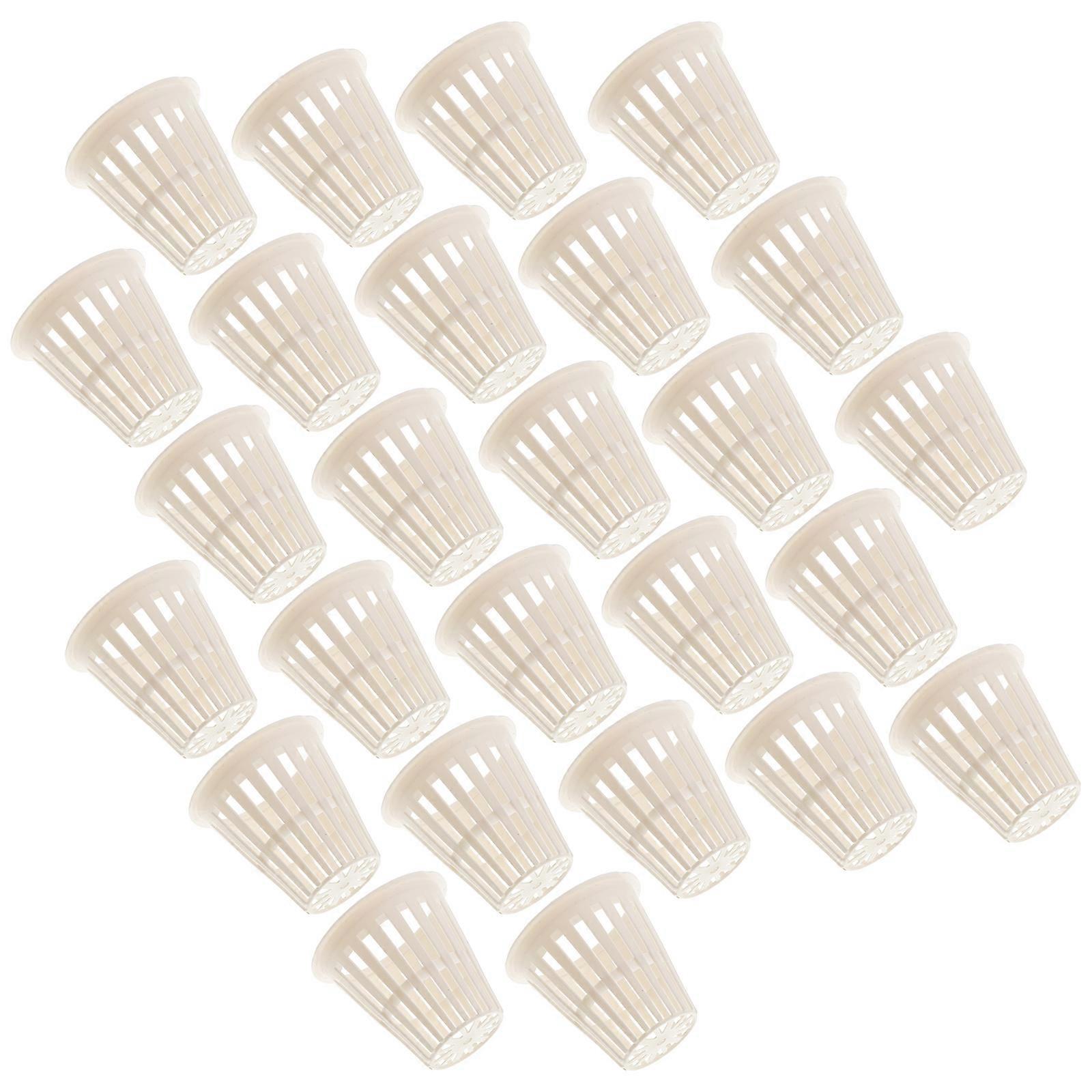 Plastic Planting Basket Hydroponic Baskets for Root Growth 100Pcs