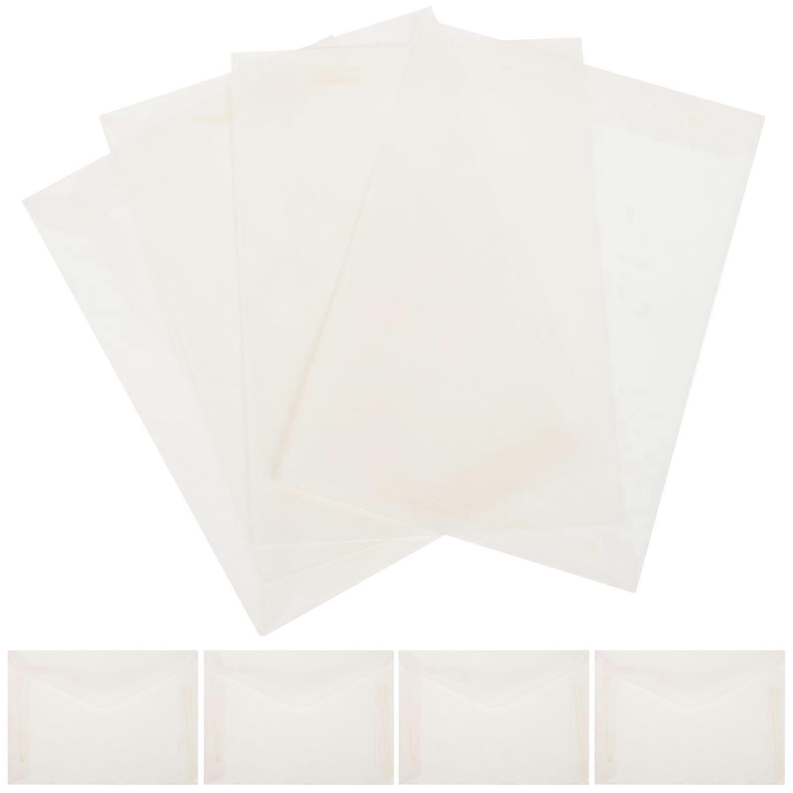 Rectangular 60Pcs Paper Bags Envelopes Crafted For Storage And Display Of Small Items Including Seeds And Coins In Stylish Beige Design
