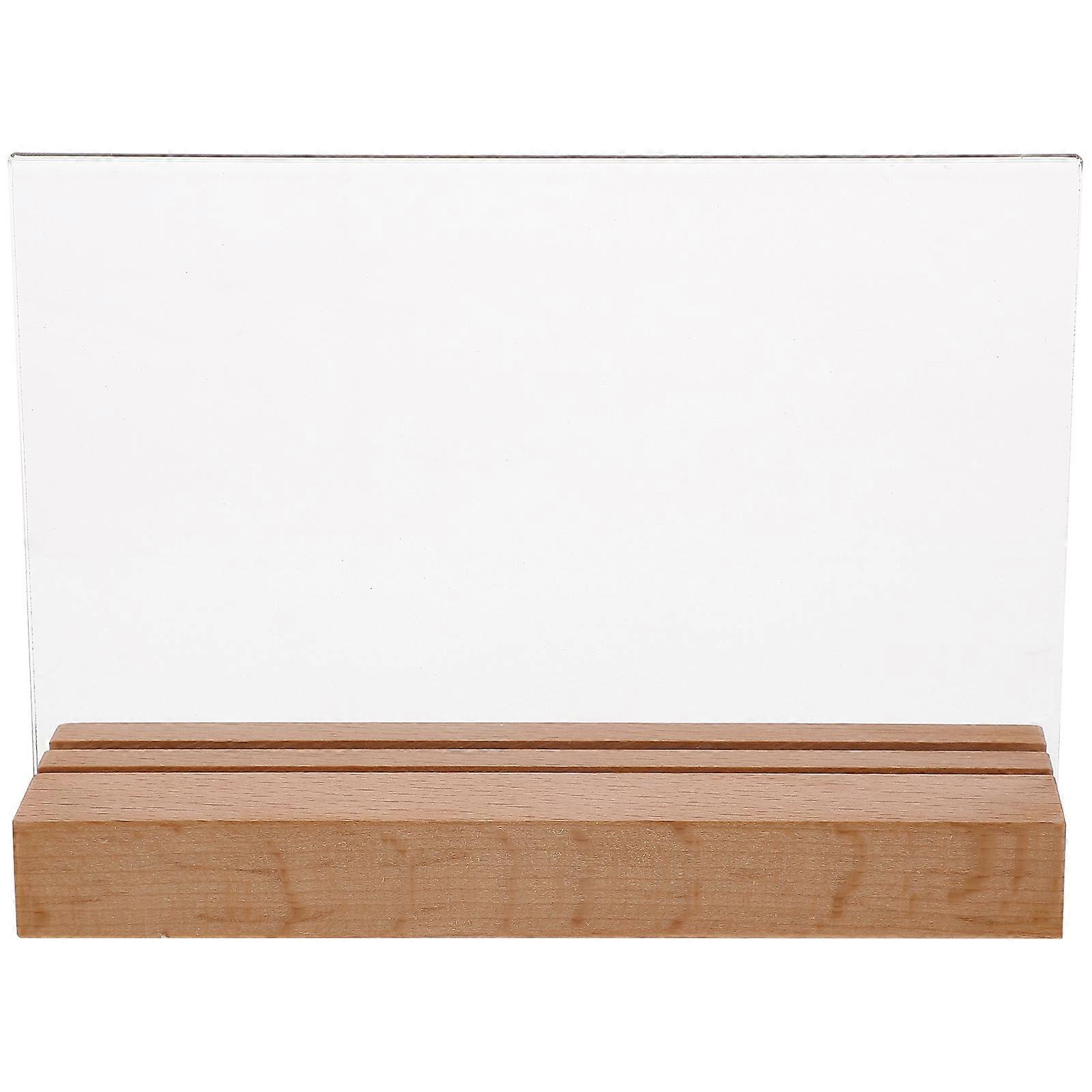 Menu Display Board Sign Holder for Restaurant Featuring 4Pcs Tag Rack Stand