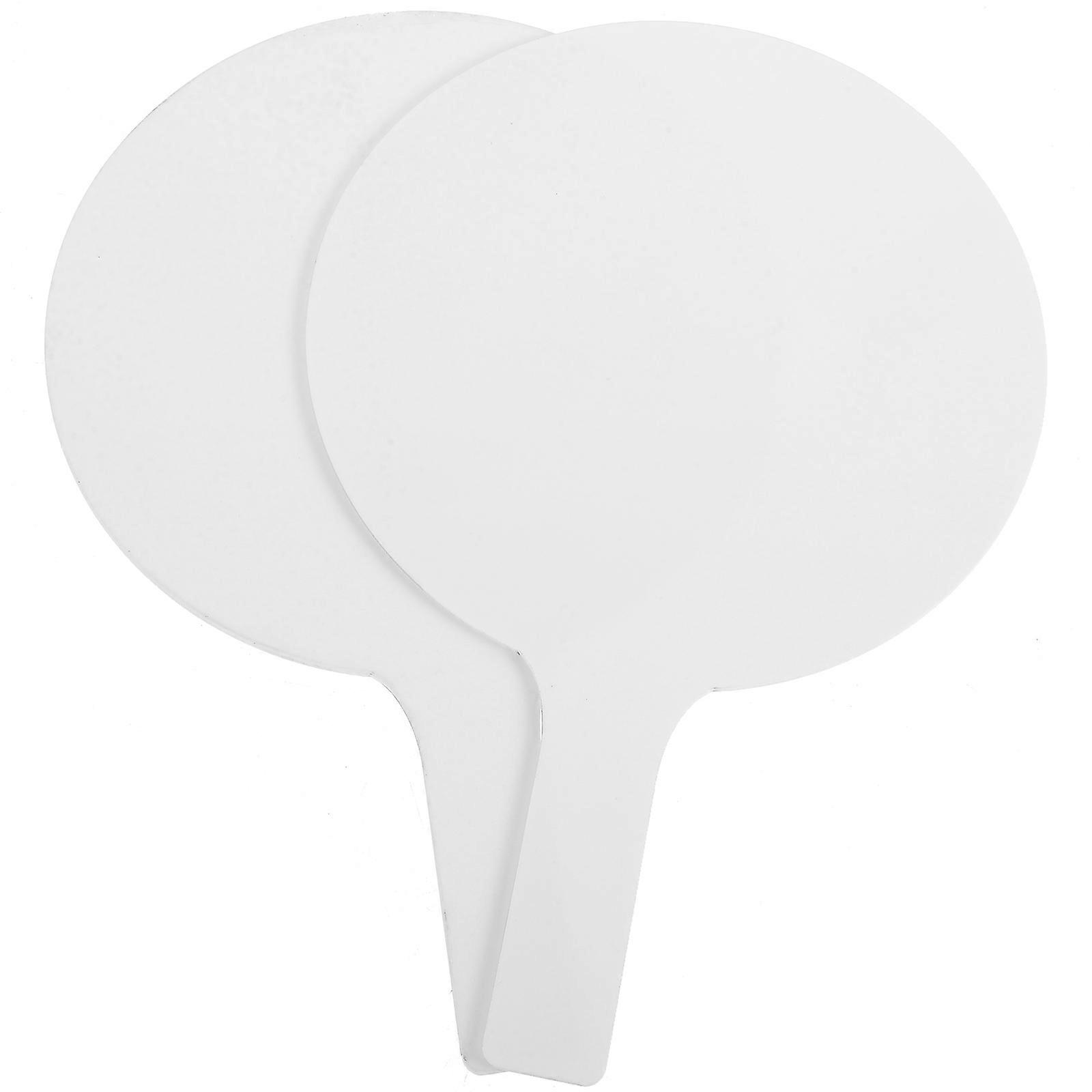 Answer Paddle Whiteboard Acrylic Dry Erase Board for Classroom 2Pcs