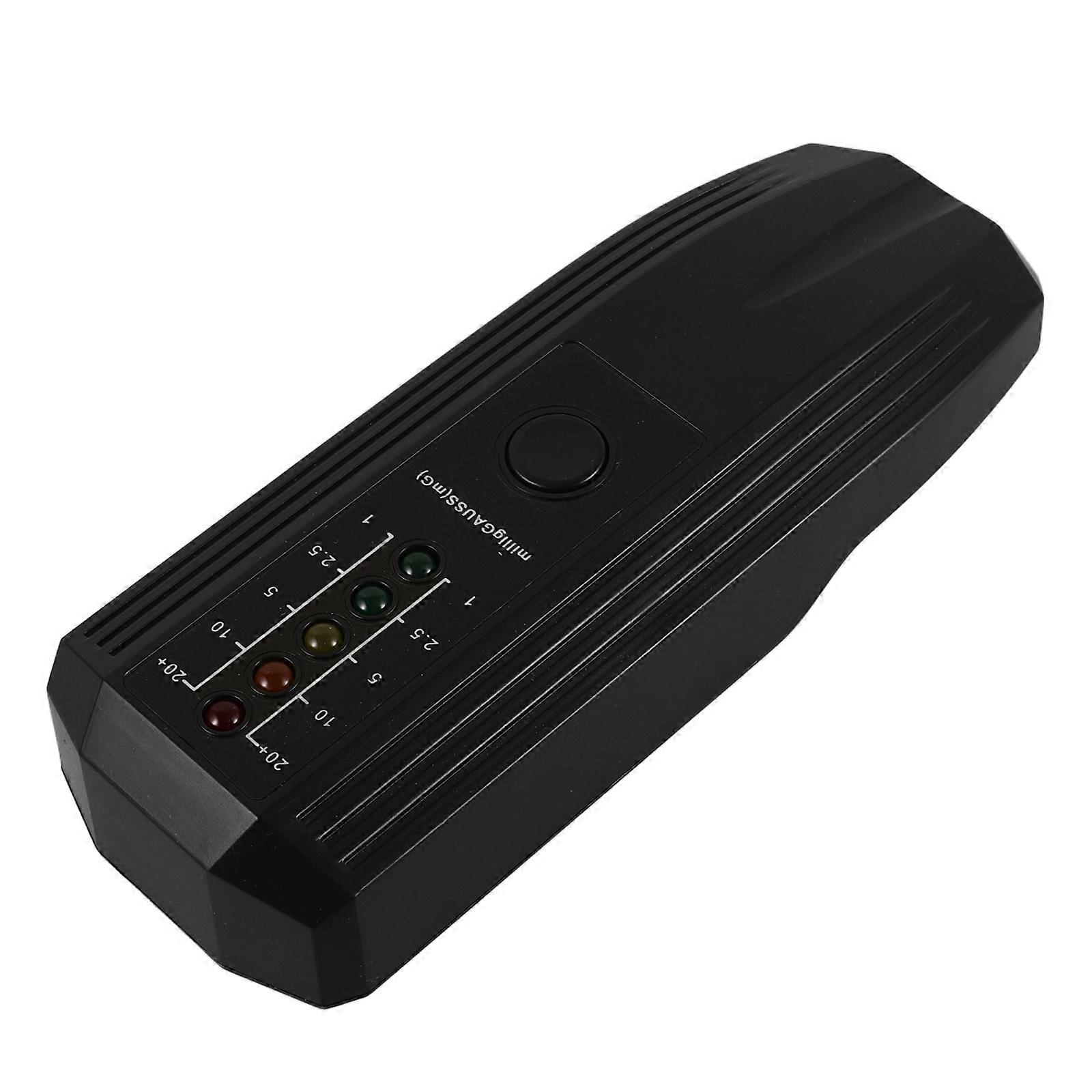 Magnetic Radiation Tester Radiation Detector General Users Handheld Plastic Black 1Pack