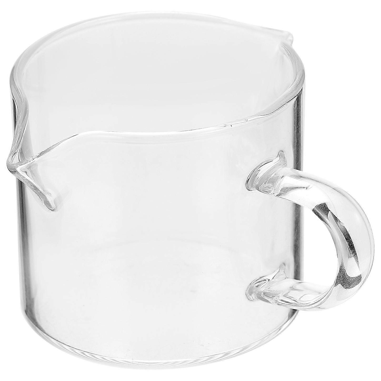 Multi-Function Creamer Pitcher Transparent Milk Cup for Storage 3Pcs Set