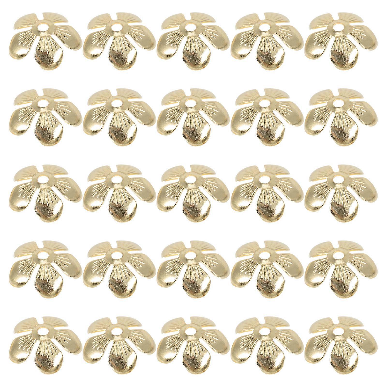 DIY Craft Accessories 100 Pcs Golden Antique Flower Hairpins Designed For Jewelry Decoration Perfect For Creative Projects