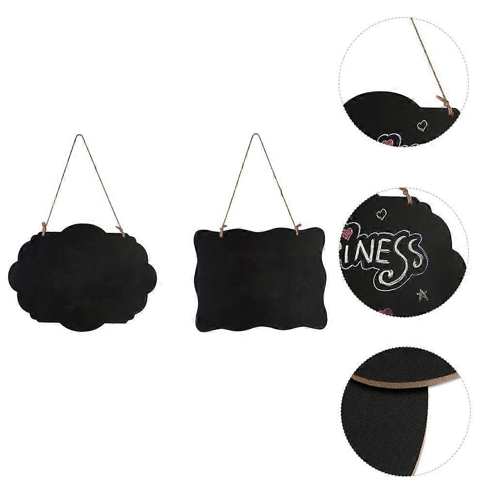 Mini Blackboard 2Pcs Black Density Board Writing Board for Notes and Drawing Use