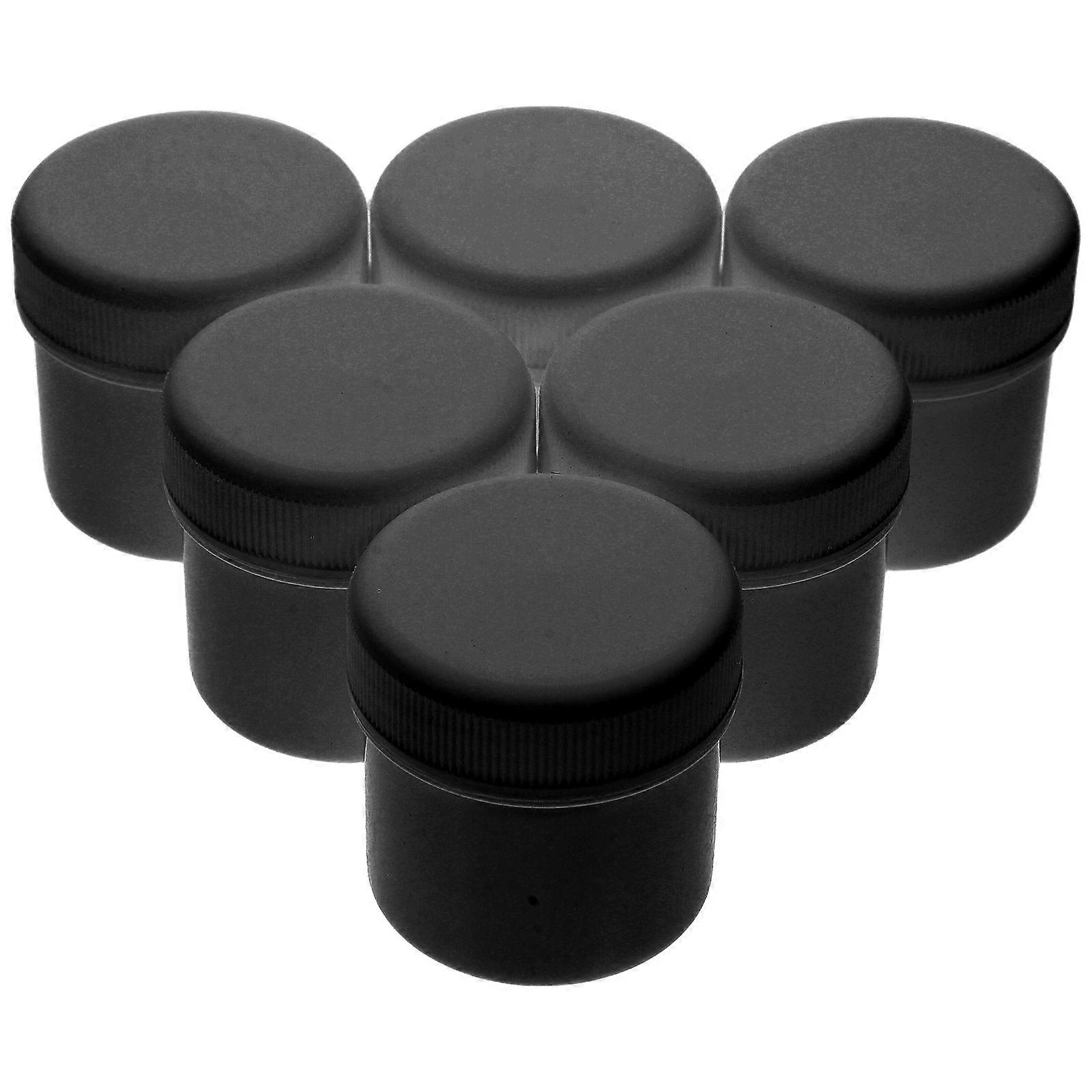 Hdpe Plastic Buckets Paint Storage Buckets Airtight Containers 6Pcs Black