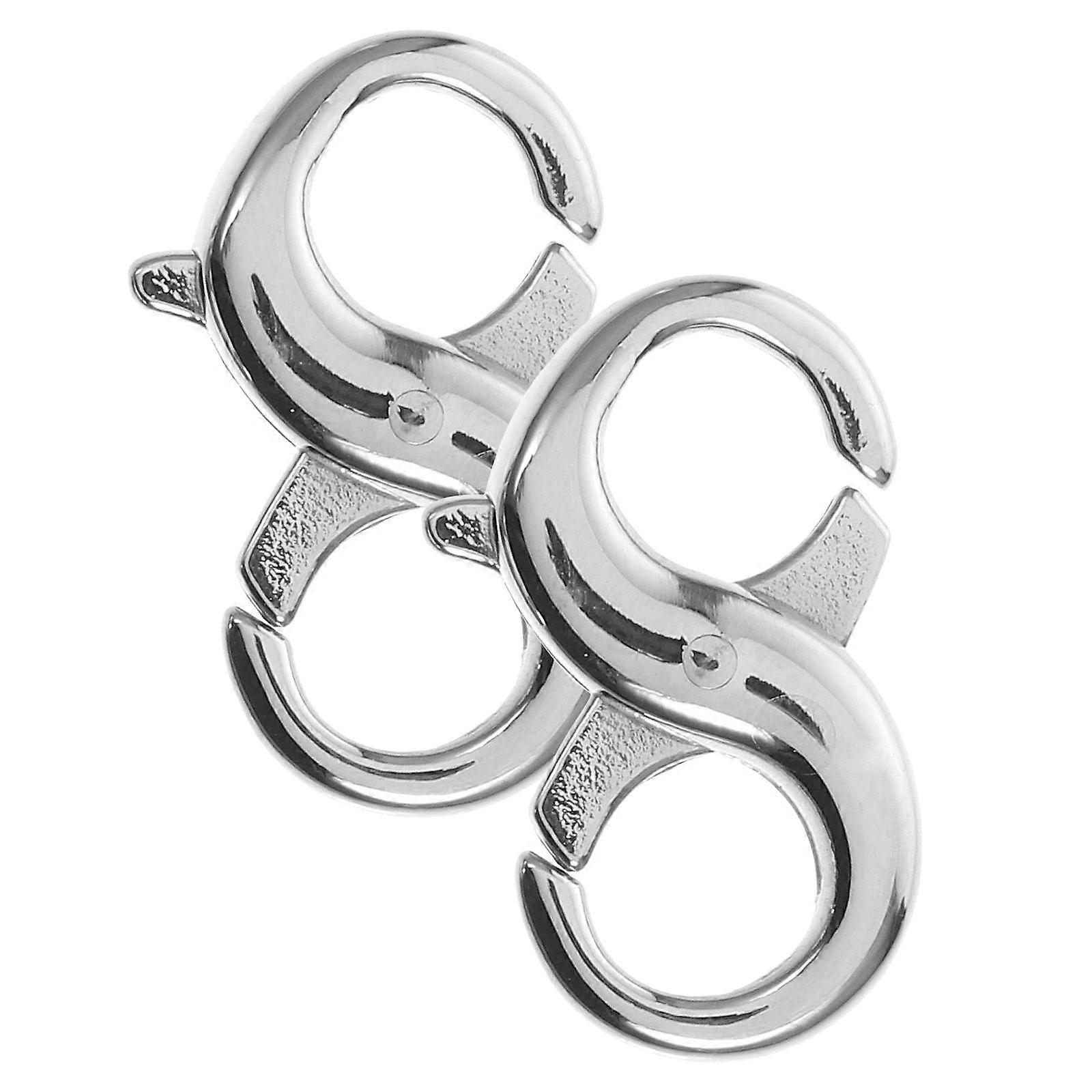 Istakoz Tokaları Titanyum Çelik Takı Yapımı Konnektörleri Kendin Yap Kullanımı İçin 10 Adet