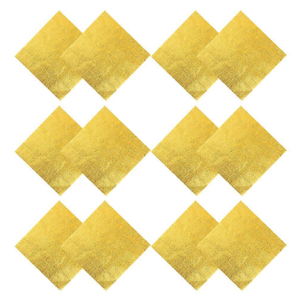 Candy Wrappers 300Pcs Golden Tin Foil Sheets for Versatile Wrapping and Packaging Use
