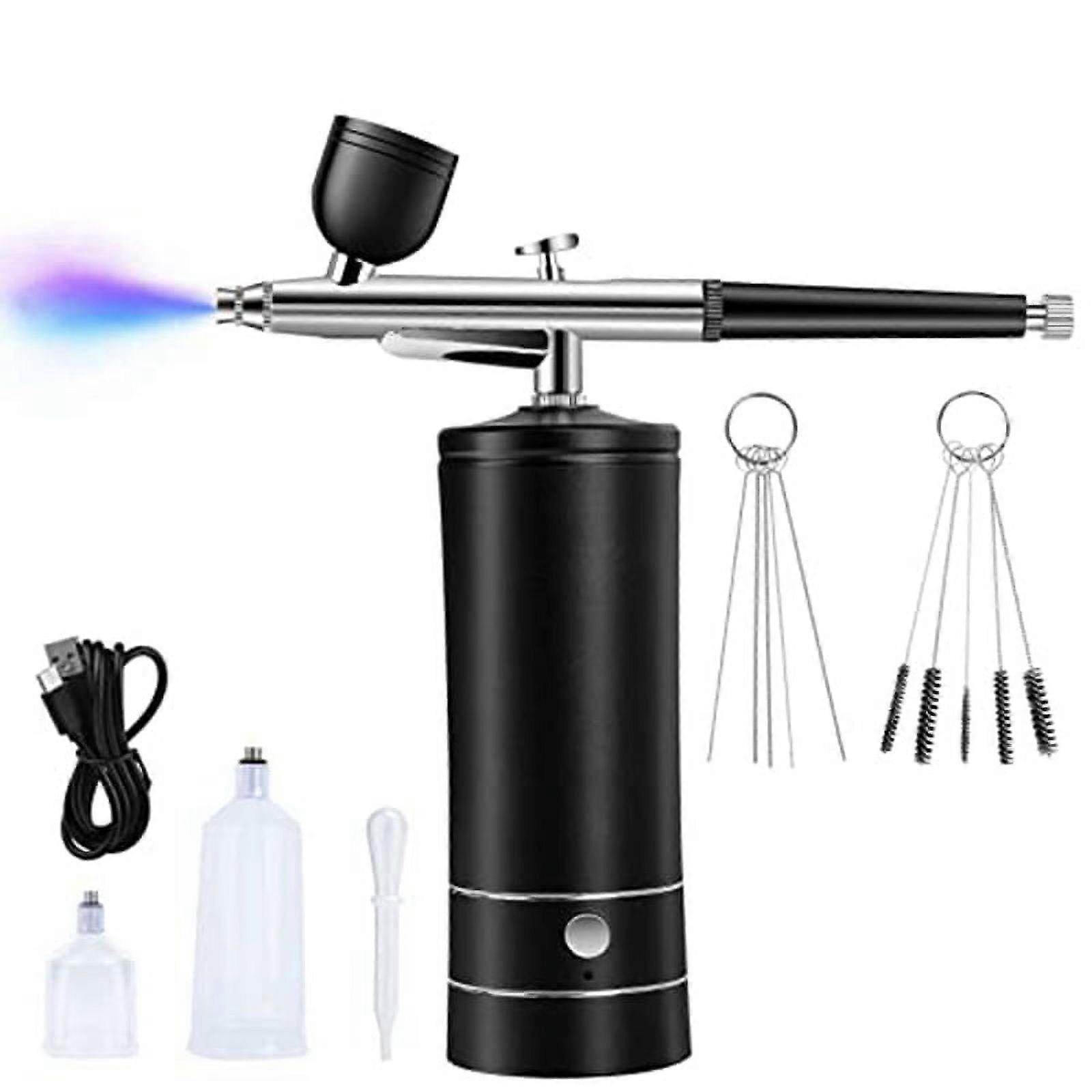 Airbrush Kit Rechargeable Cordless Airbrush Compressor,30PSI High Pressure,Portable Handheld Airbrush ,Airbrush Set