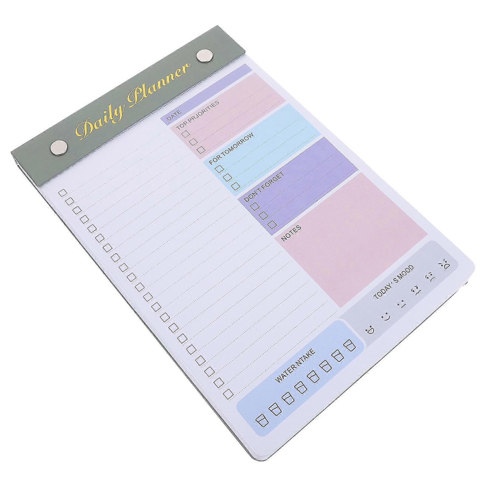 Tear Off Planner Notepad for Writing Use 5Pcs Daily to Do List Sheets