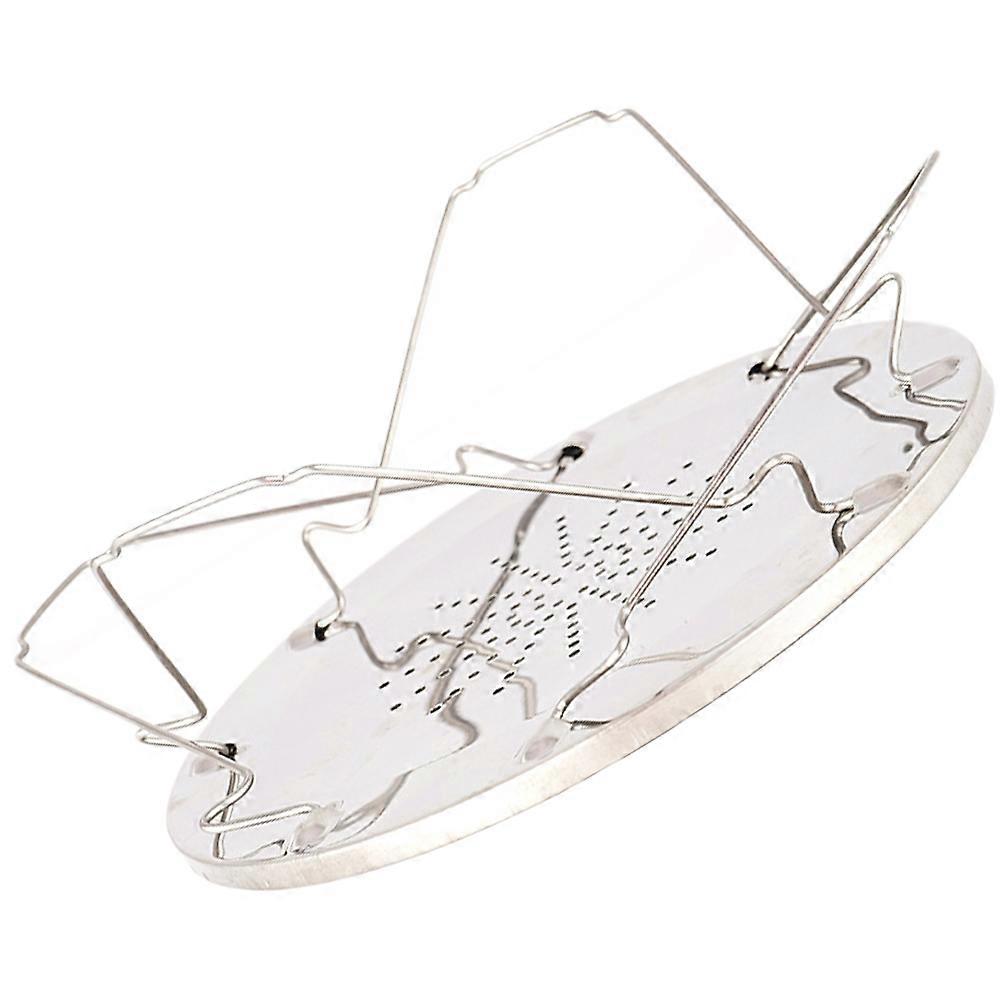 Silver Cooling Rack Foldable for Baking 2Pcs Bread Rack Multi-Purpose Tool