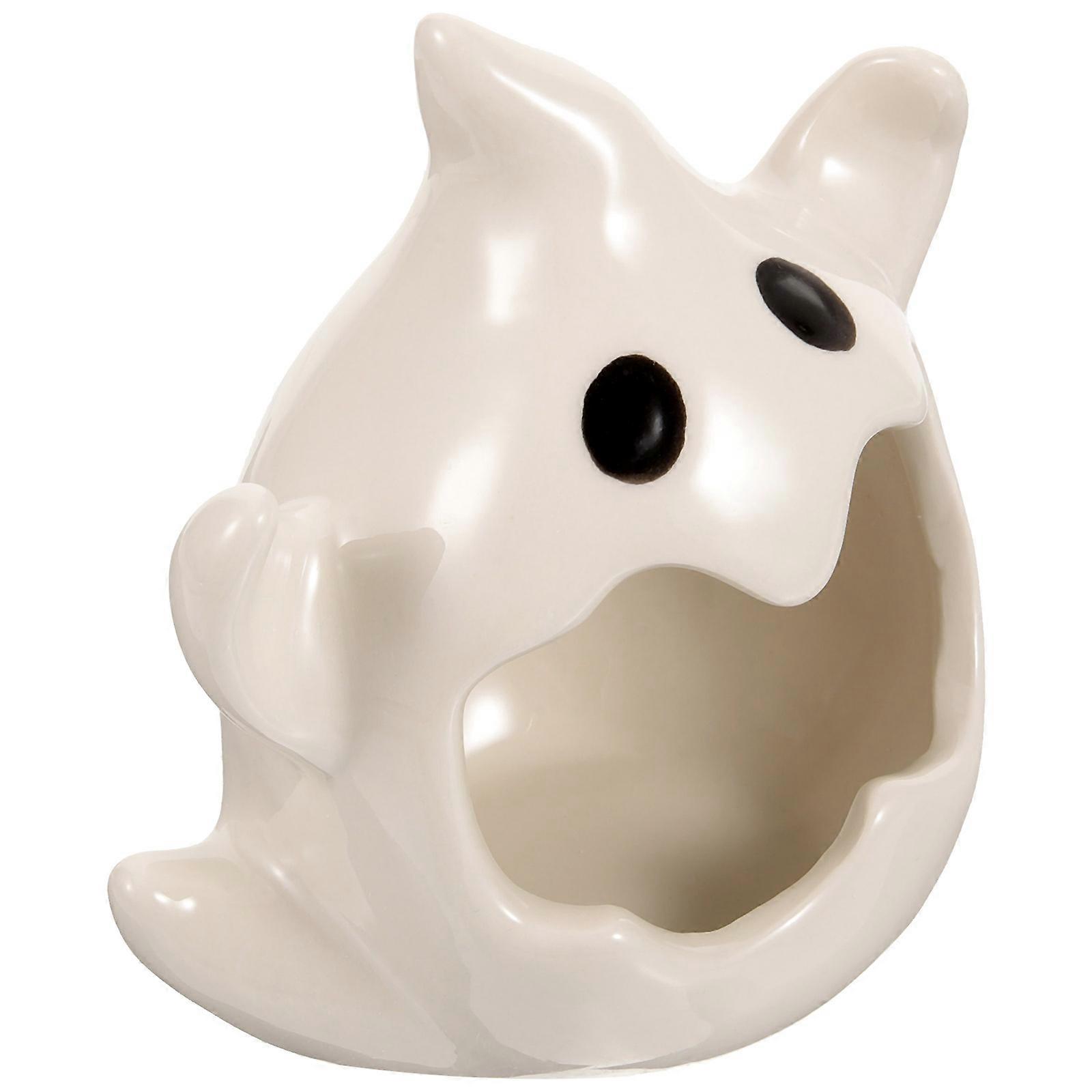 Halloween Ghost Candle Holder Ceramic Decorative Candle Holder 5Pcs