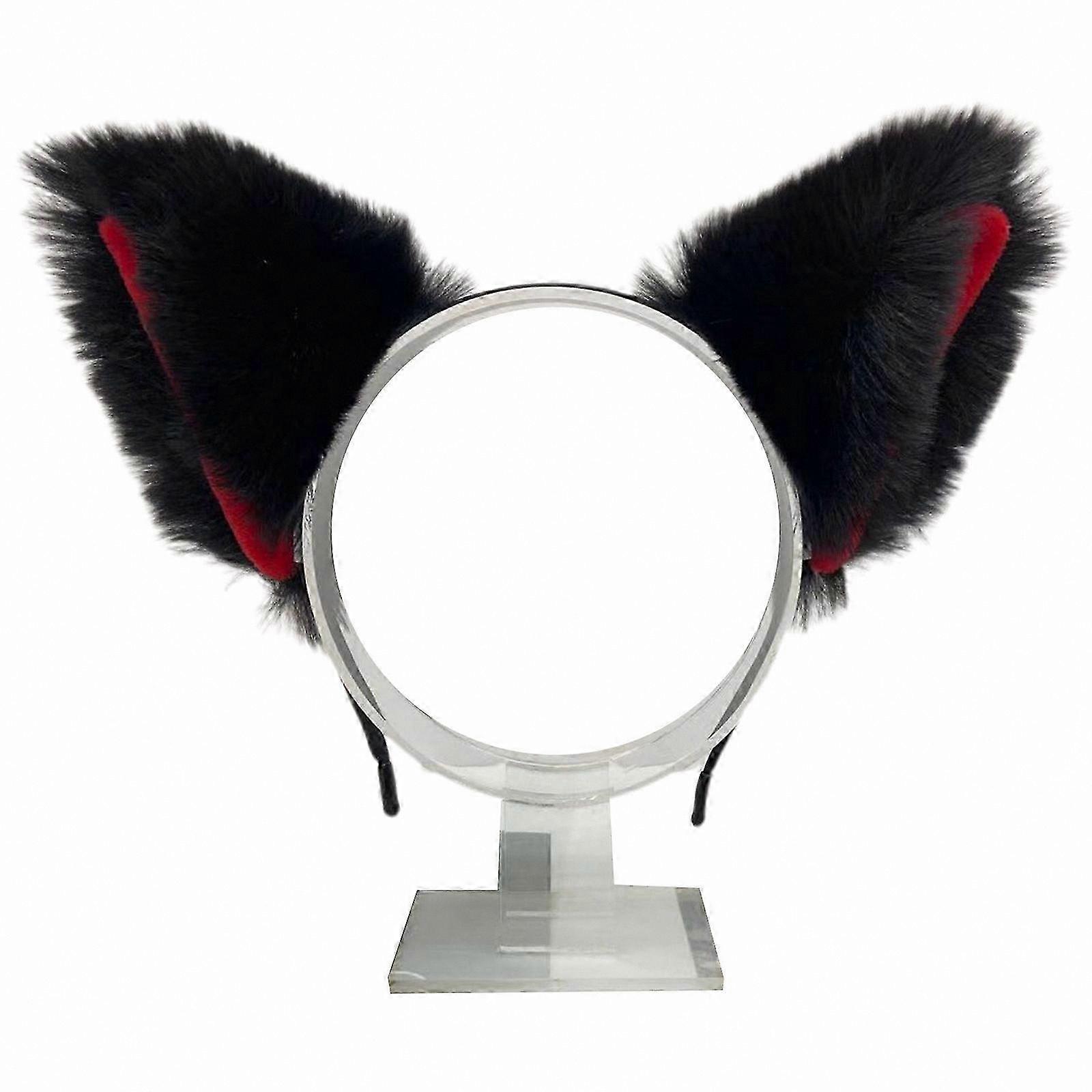 Wielokolorowa, kreskówkowa opaska do włosów dla kobiet i uczennic – stylowa opaska z kocimi uszami do sesji zdjęciowych i codziennego użytku