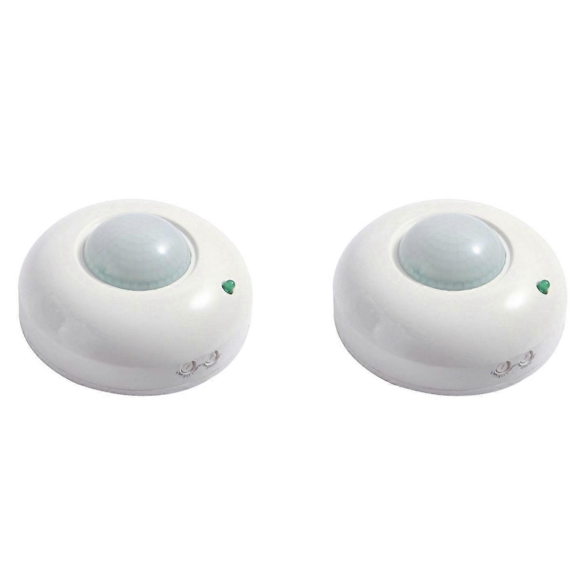 2X 360° Adjustable Ceiling Motion Sensor Detector, Occupancy Light Switch for Energy Saving and Secu