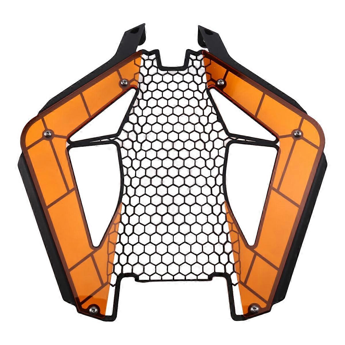 Motorcycle Headlight Protector for 1390 Super R Orange+Black