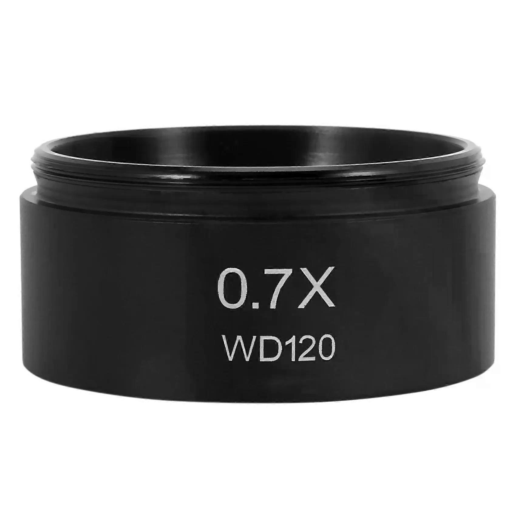 WD120 07X Trinocular Stereo Microscope Auxiliary Objective Lens Barlow Lens 48mm Thread