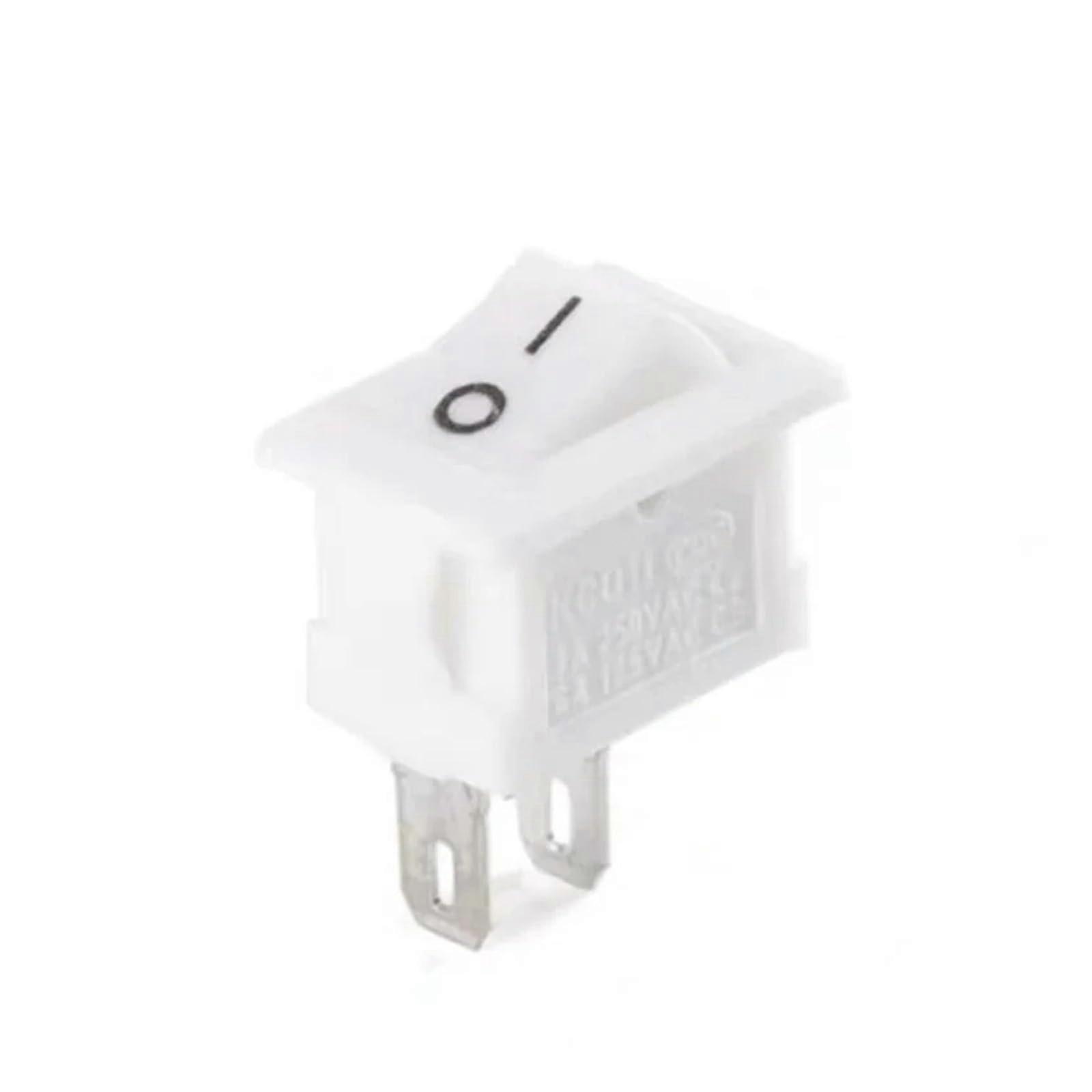 5/10 Pcs KCD11 Push Button Switch 10x15mm SPST 2 Pin 3A 250V Snap-in On/Off Rocker Switch Black Red White