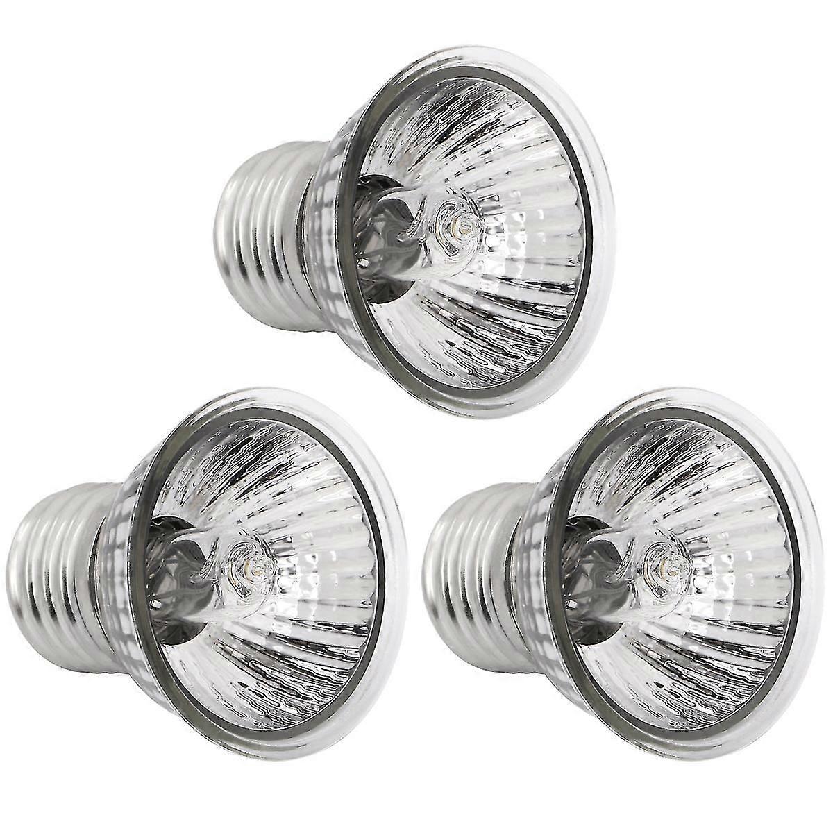 3 Pcs Heat Light Bulbs Reptile Warm Lamp Basking Lamp Lizard Snakes Spiders Reptile Heat Bulb Reptile Basking Bulb