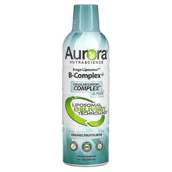 Aurora Nutrascience, Mega-Liposomal B-Complex+, Organic Fruit, 16 fl oz (480 ml)