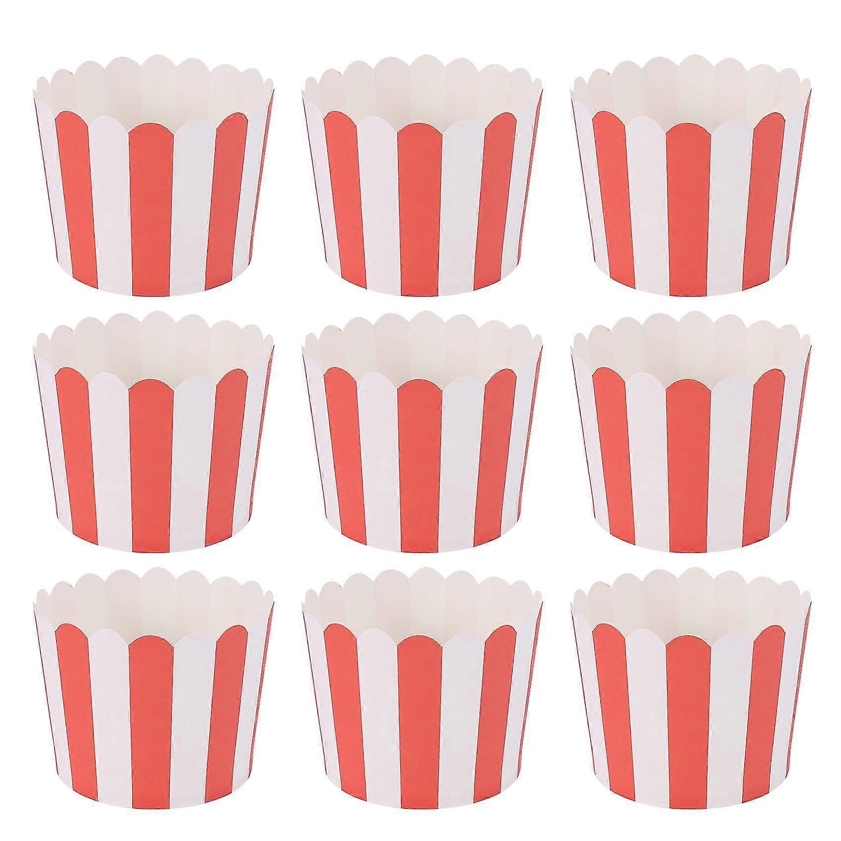 50X Forme de hârtie pentru brioșe, forme de copt, căptușeală pentru brioșe, roșii, pentru bucătărie, copt
