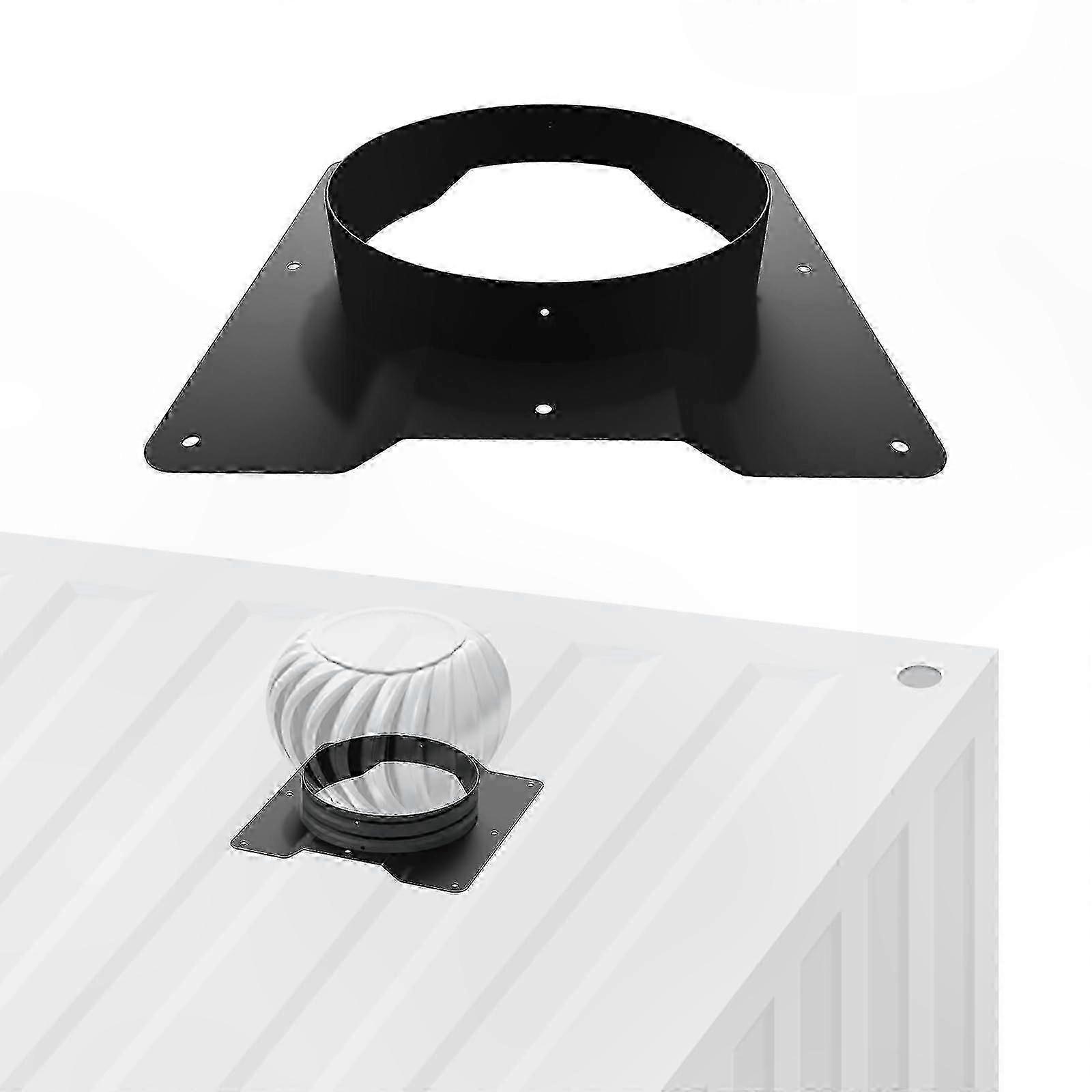 Corrugated roof adapter for container vents stops condensation