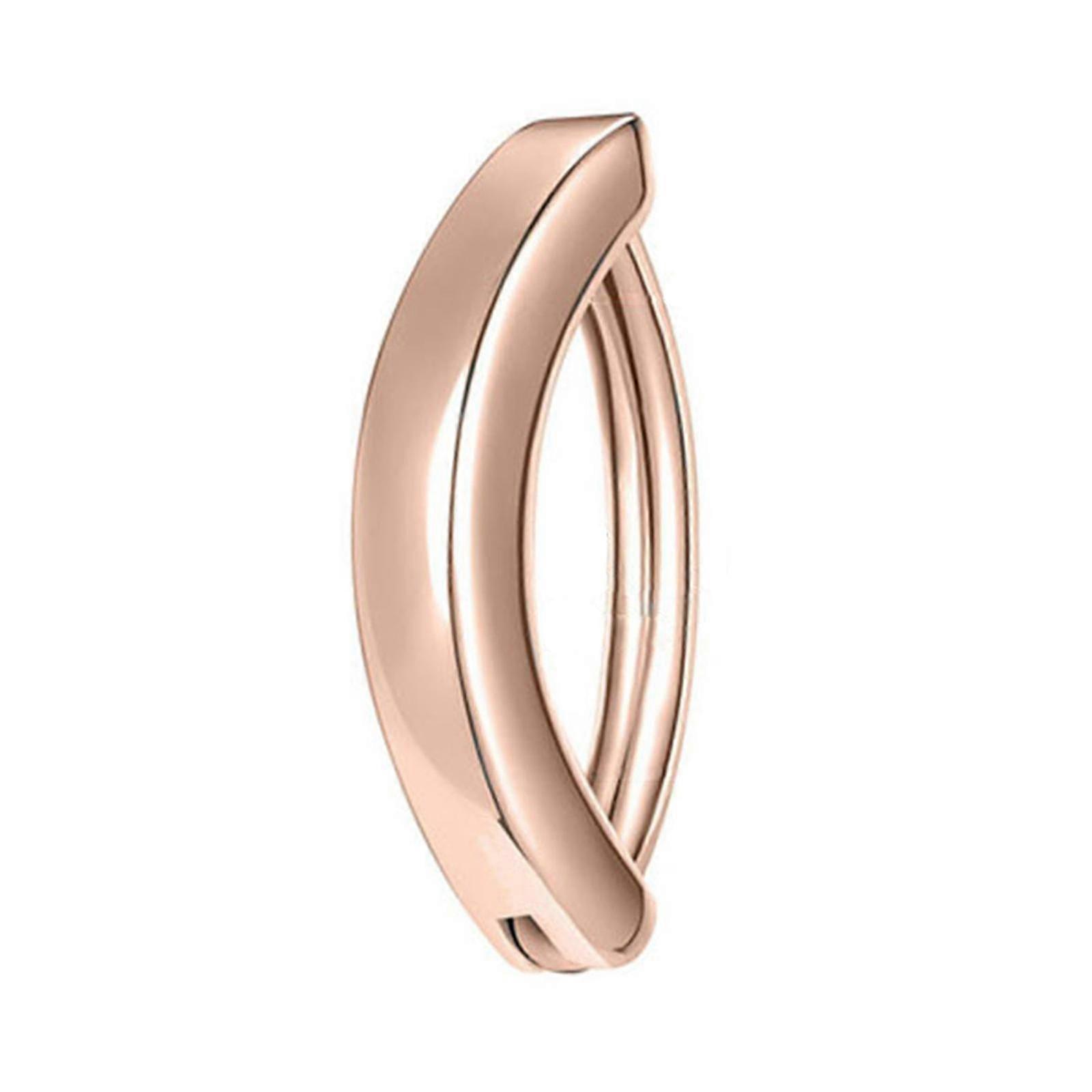 Snap Belly Button Ring Silver Belly Button Barbell Perforated Reverse Curved