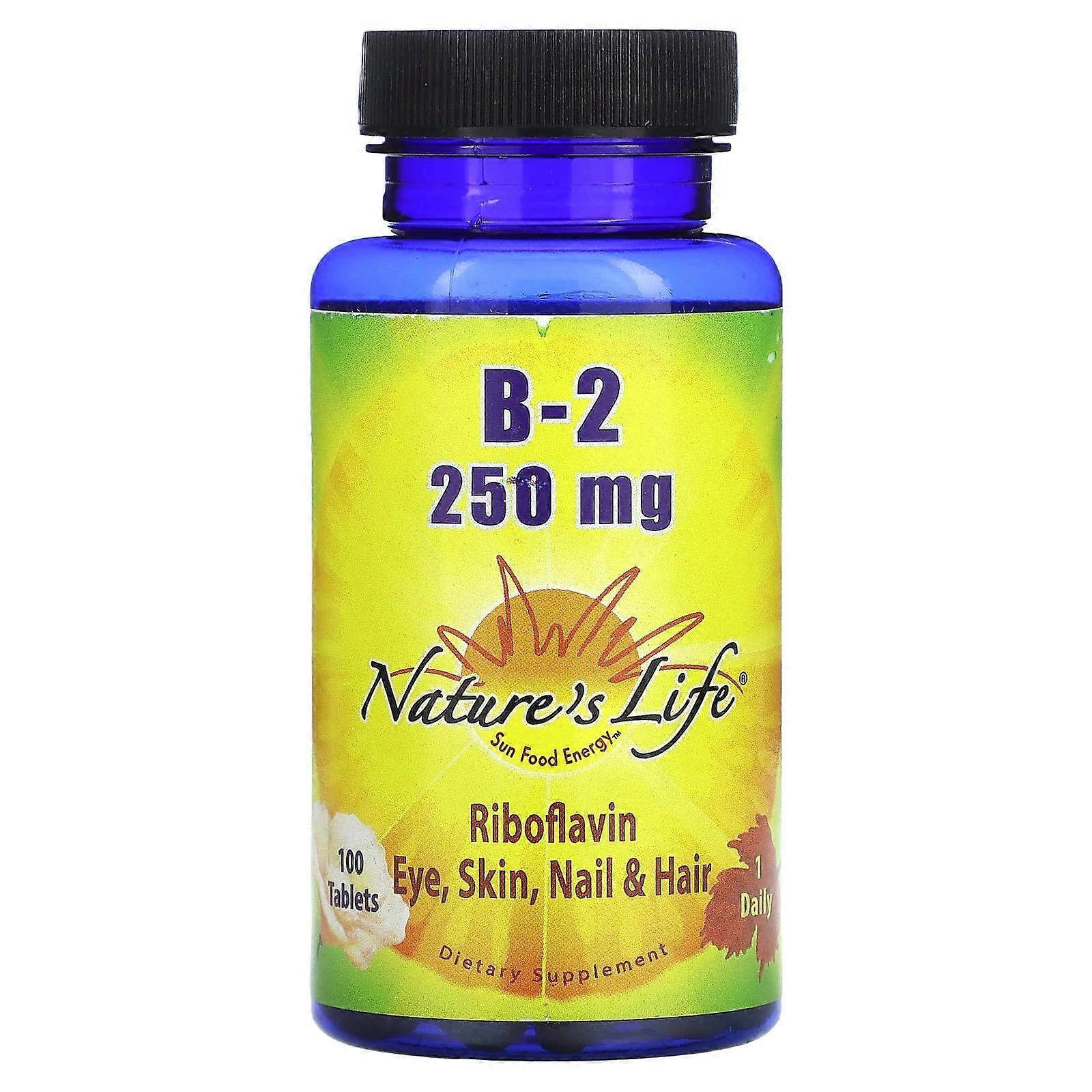 B-2 Riboflavin, 250 mg, 100 Tablets