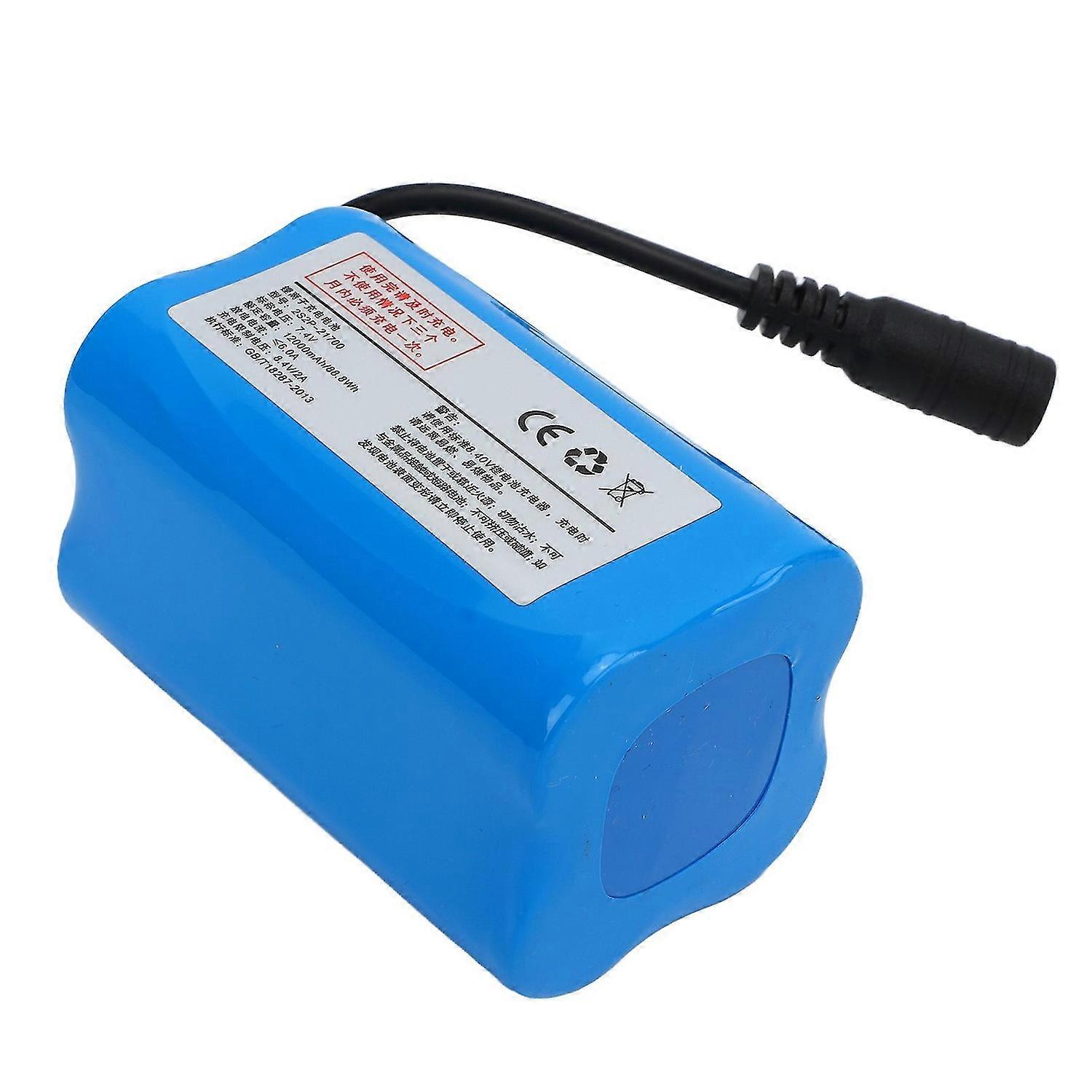 RC Nesting Boat Battery 12000mAh 7.4V Rechargeable Lithium Battery High Speed Speedboat Battery