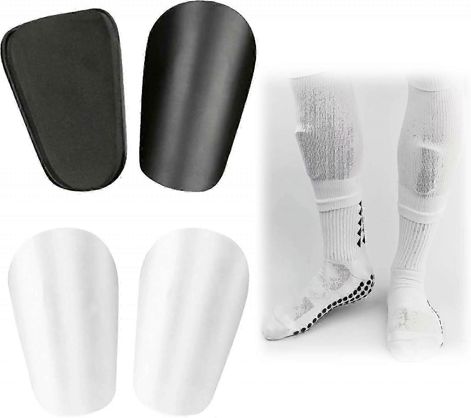 2 Çift Mini Pro Futbol Shin Pads, mini Futbol Shin Guards Set, unisex Kaymaz Futbol Shin Guards Kollu Shin Pad Kollu, profesyonel Futbol Shin