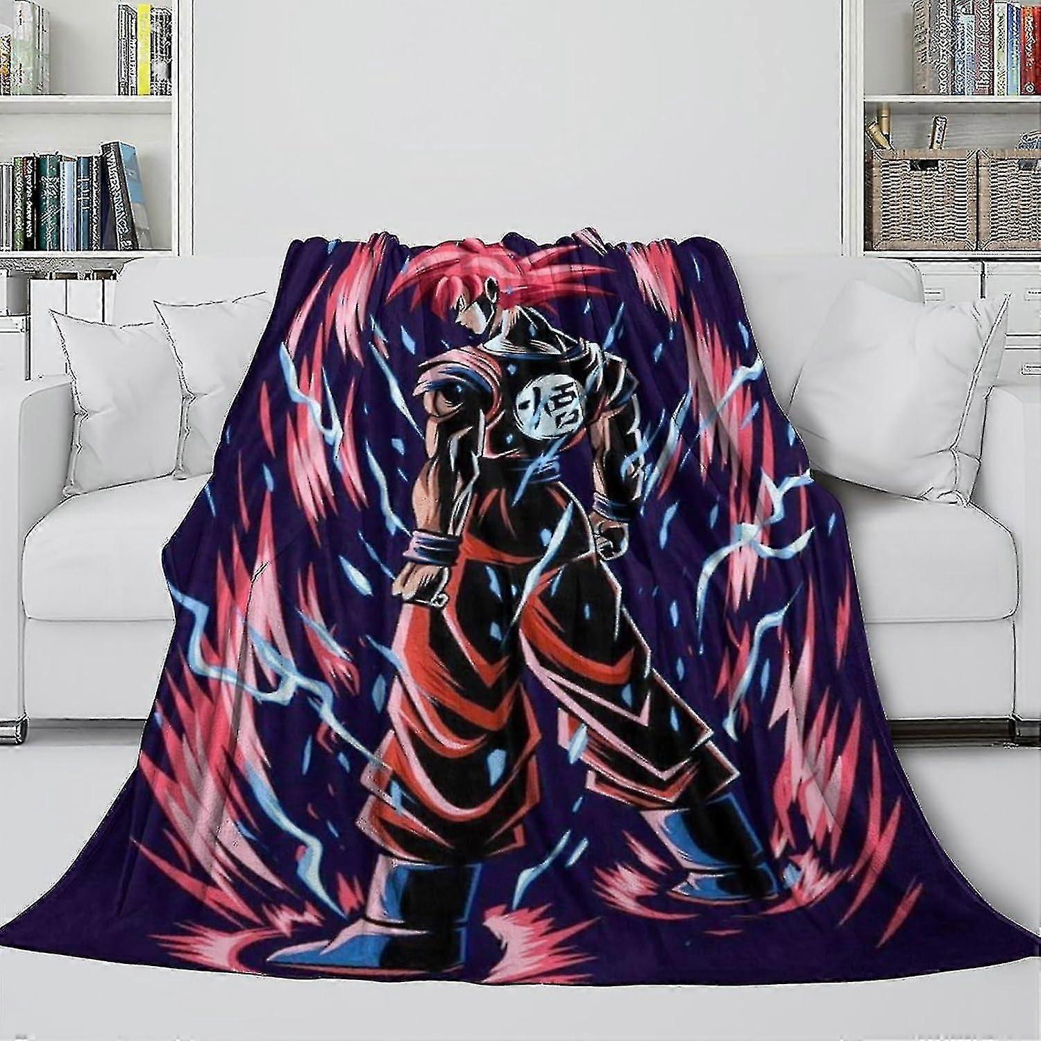 Cobertor de lã macia - Cobertor de anime que não agride a pele como um abraço em um cobertor - Almofada de chão para sofá-cama e berço - Ideia de presente de Natal e aniversário