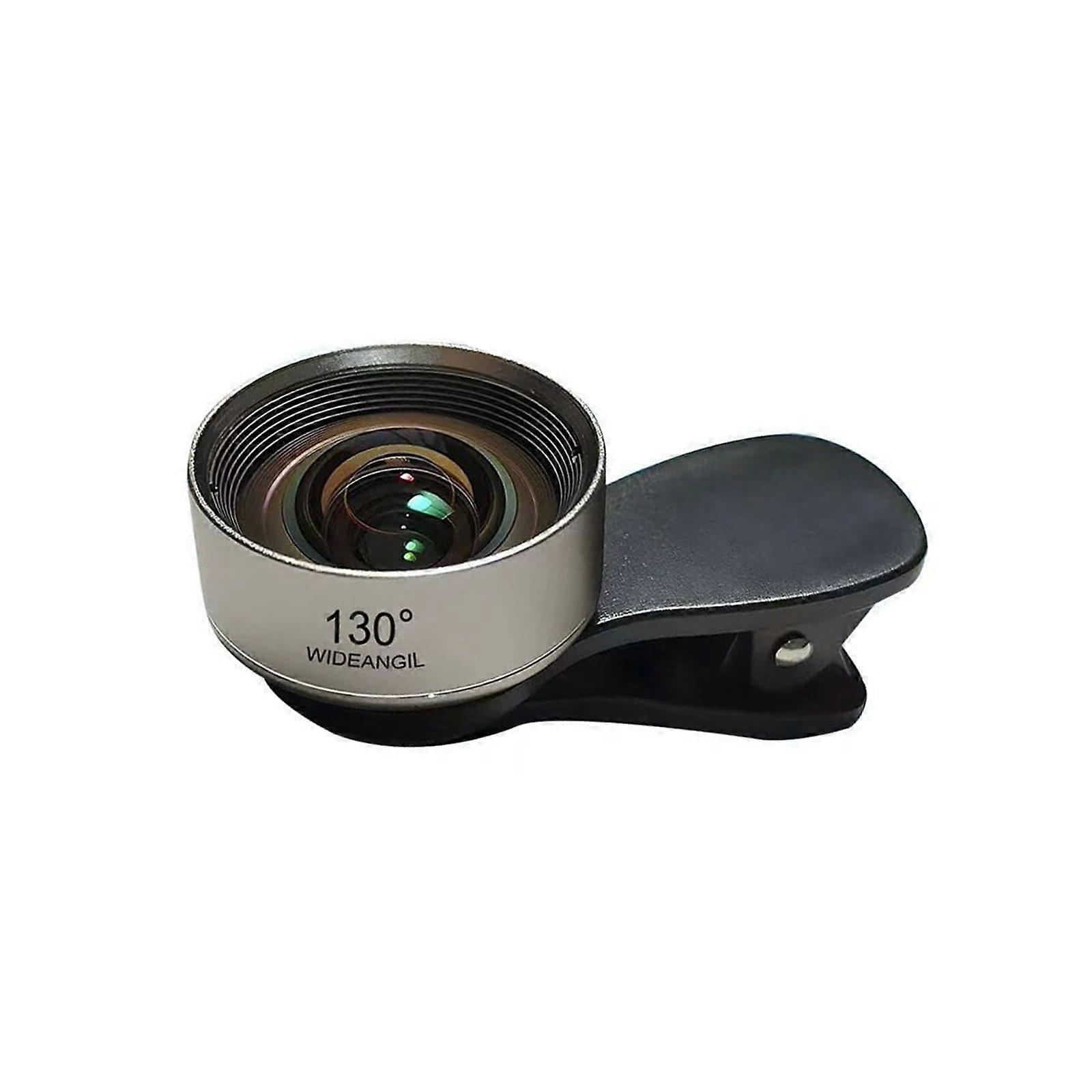 Phone Camera Lens 130 Degree Wide Angle With Fast Release Clip Anti Distortion Compatible With Most Mobile Devices