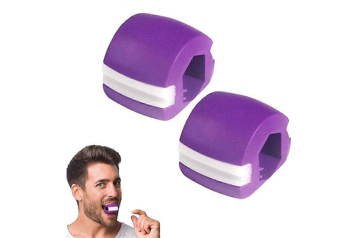 2Pcs Jawline Exerciser Tool Double Chin Reducer Face Fat Reducer