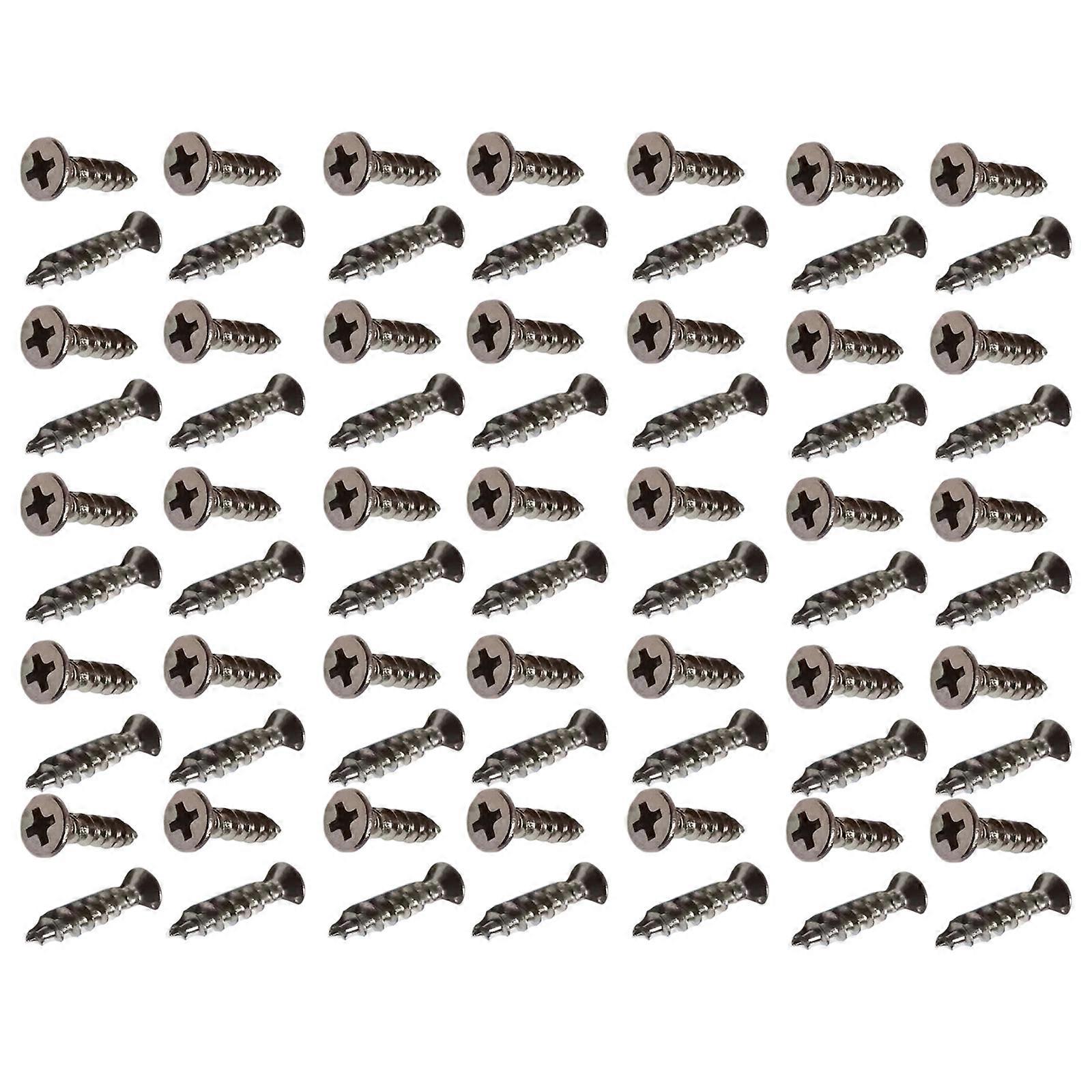 100Pcs Drill Tail Tapping Screws Countersunk Wood Screws Hardware for Woodworking Fixing Easy to Installation Multicolor
