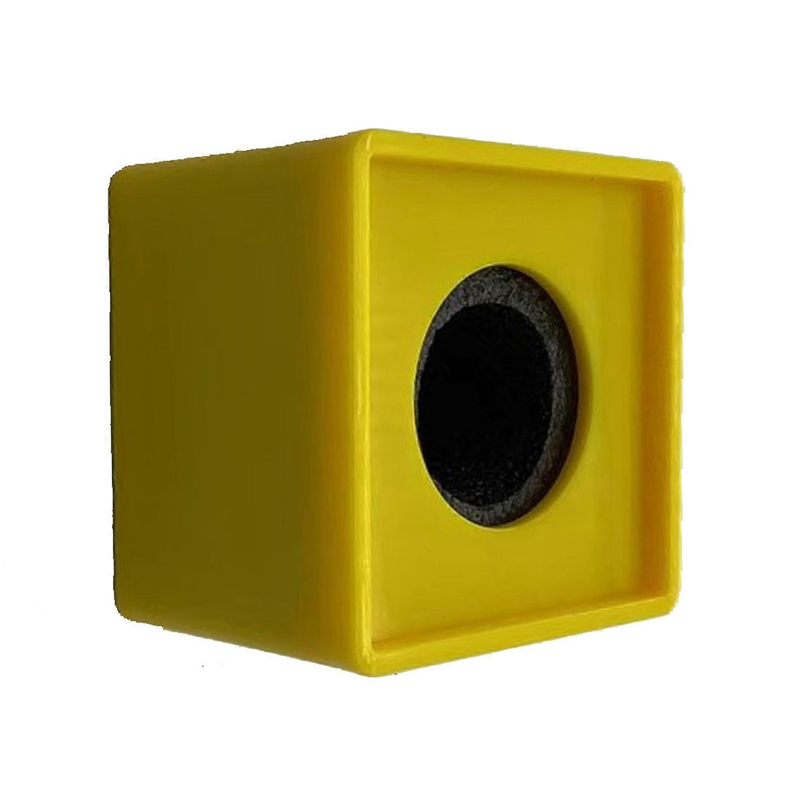 Firkantet Mikrofon Base Stativ Høy Tetthet ABS Engineering Plast Anti Drop Ergonomisk Slot Design For Opptak Utstyr Gul