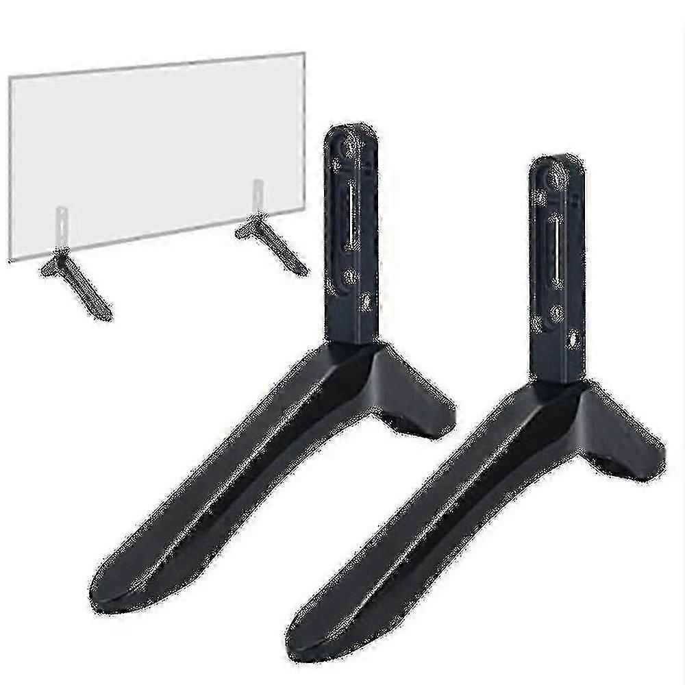 LCD TV bracket for Samsung Vizio Sony - 2pcs universal table stand black