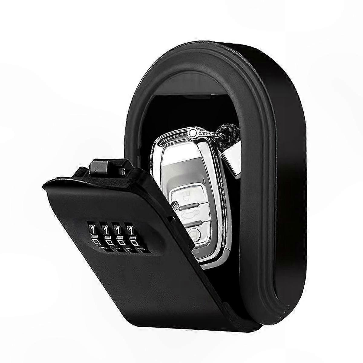 4-Digit Combination Magnetic Key Lock Box for Indoor and Outdoor Use Under Car