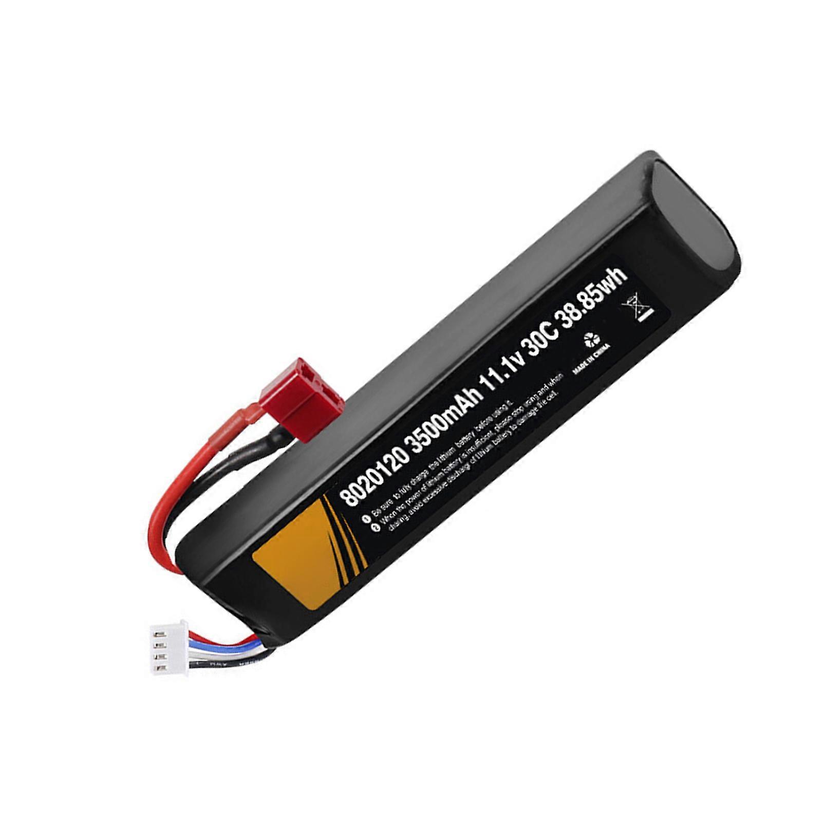 Remote Control Car Lithium Battery Pack: 3500mAh 3S 11.1V 30C 8020120 with 4 Different Plug to Choose Multicolor