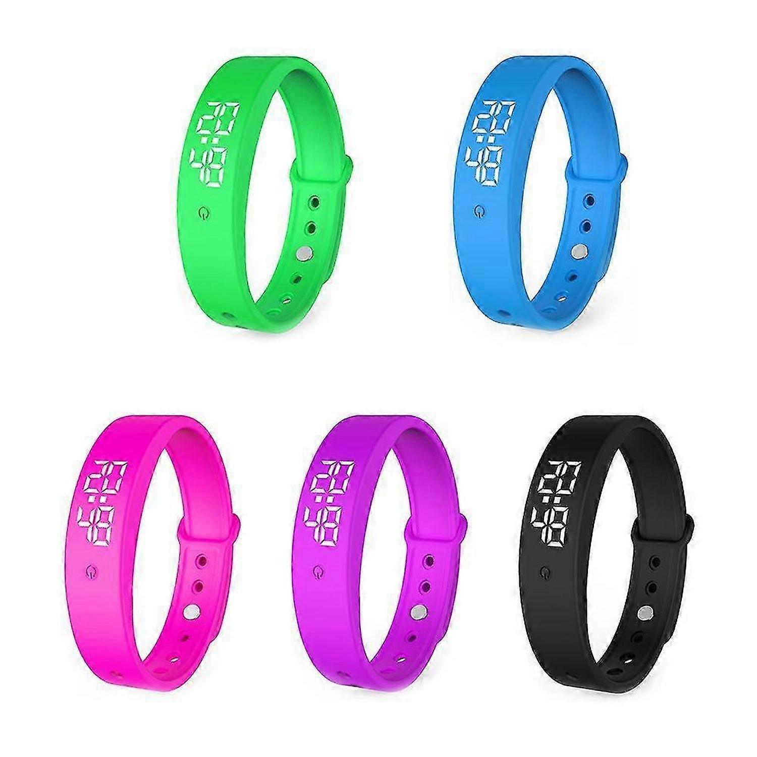 VB150 Vibration Alarm Watch, Waterproof Vibration Alarm Reminder Clock, 15 Vibrating Alarms with Countdown Timer, Pill Reminders per Day