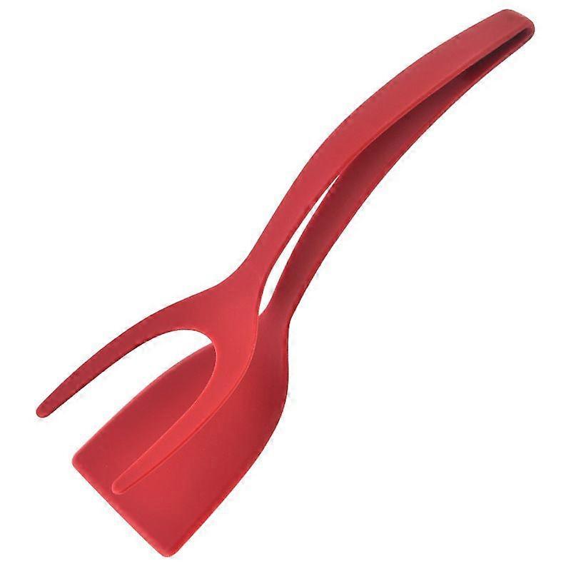 31x8.5cm 2 Pcs Egg Flipper Spatula, 2 in 1 Grip and Flip Spatula Tongs Egg