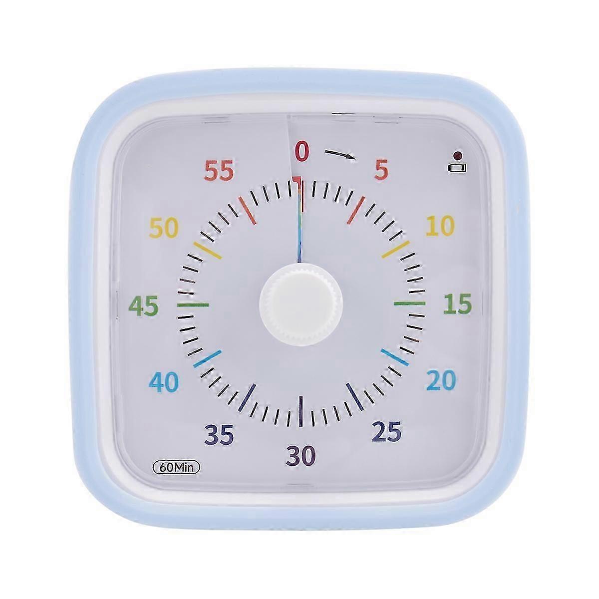 60-minute visual timer with protective case, light blue[D]