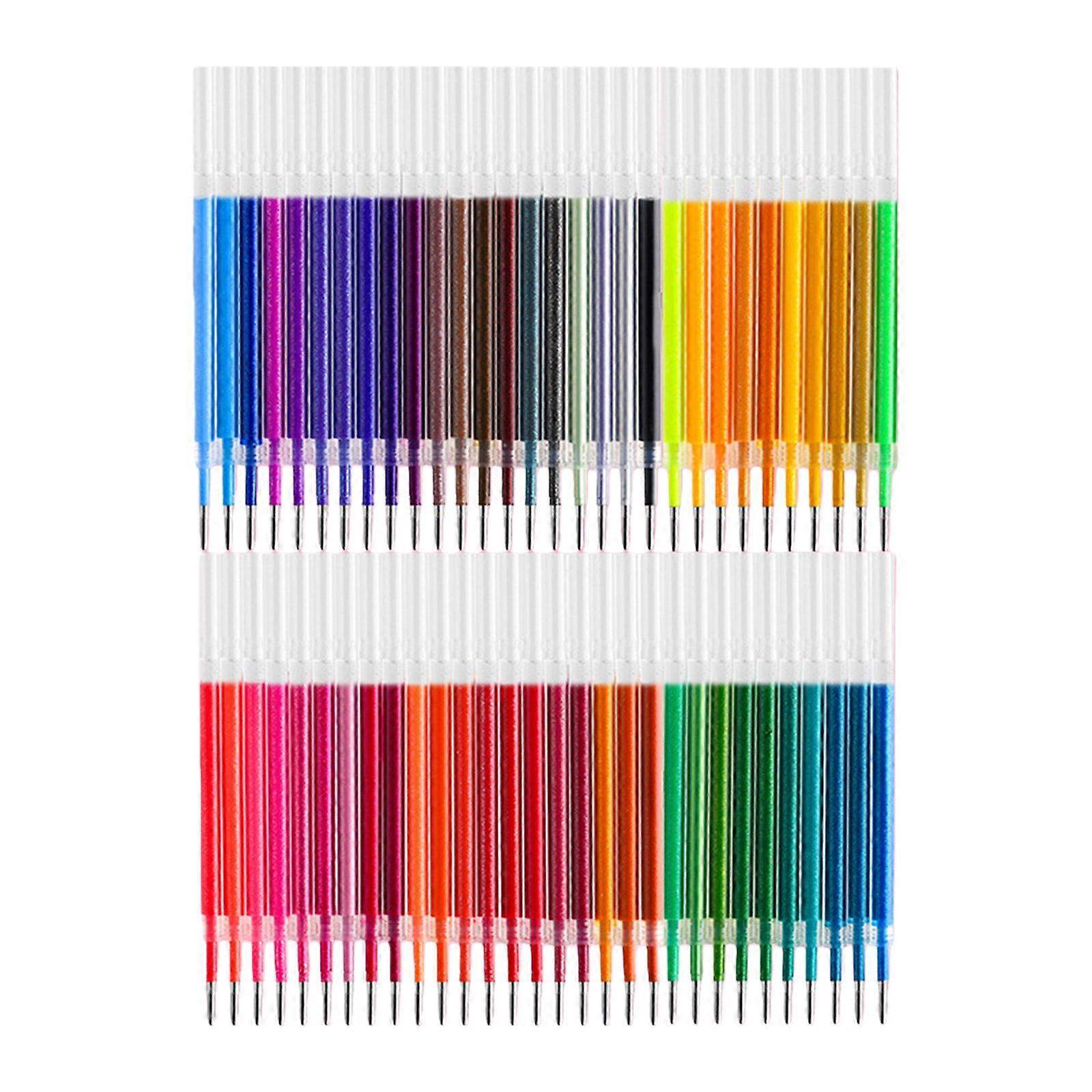 Shimmering Gel Inks Pen Refills 1.0MM Assorted Color For Journal Planner Drawing Sketching Scrapbooking and Note Taking Multicolor
