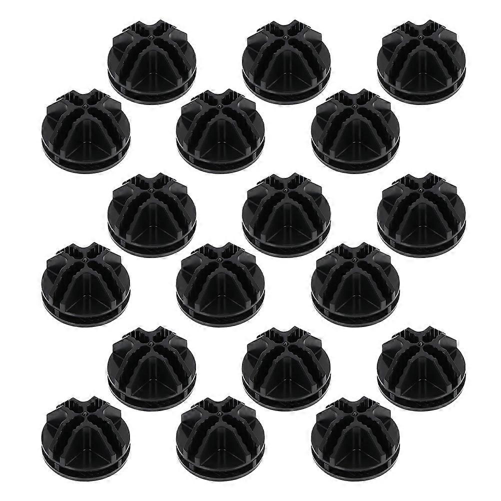 Quick Release Buckle 20Pcs Wire Panel Connector Connecting Parts For Storage Cubes Black Round Buckle DIY Projects