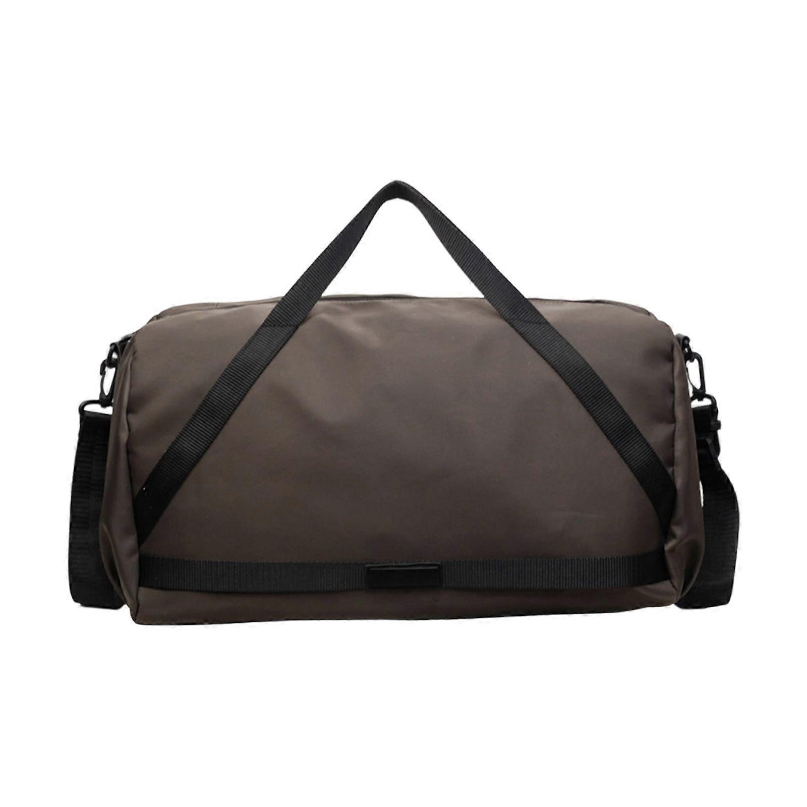 Functional Compact Travel Bag With Adjustable Strap Abrasion Resistant Oxfords Fabric Quick Access Design For Explorers  Gray