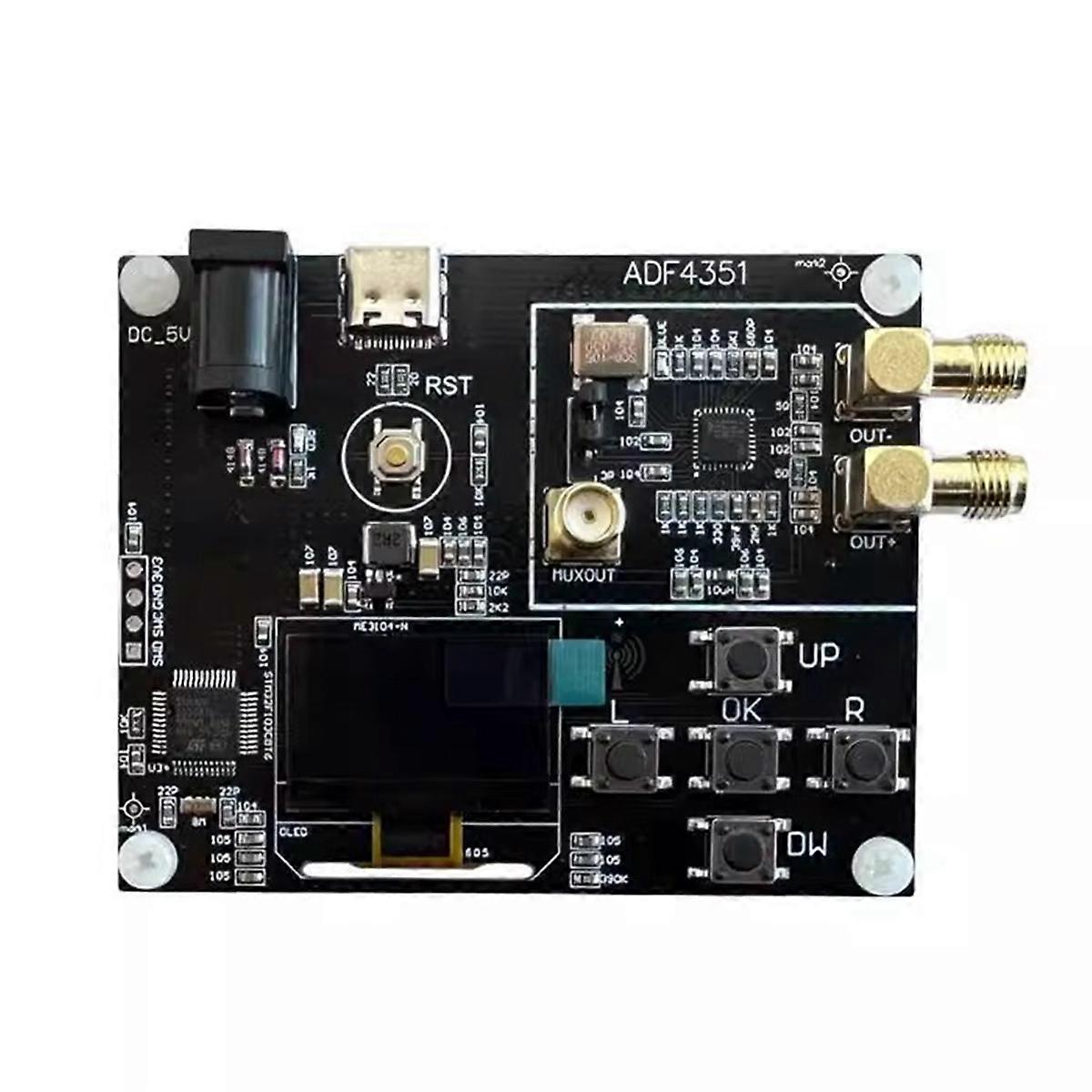 Générateur de signaux ADF4351, module source de signaux 35 MHz-4 400 MHz avec écran OLED de 0,96 pouce