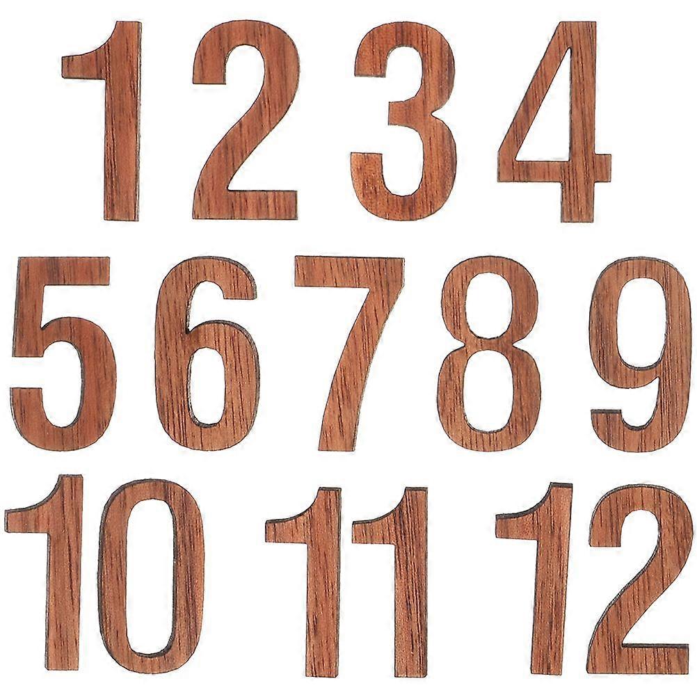 12pcs DIY Clock Numerals Kit With Arabic Numbers Suitable For Home Decor Office And Commercial Spaces Easy To Assemble Unique Wall Clock Replacement P