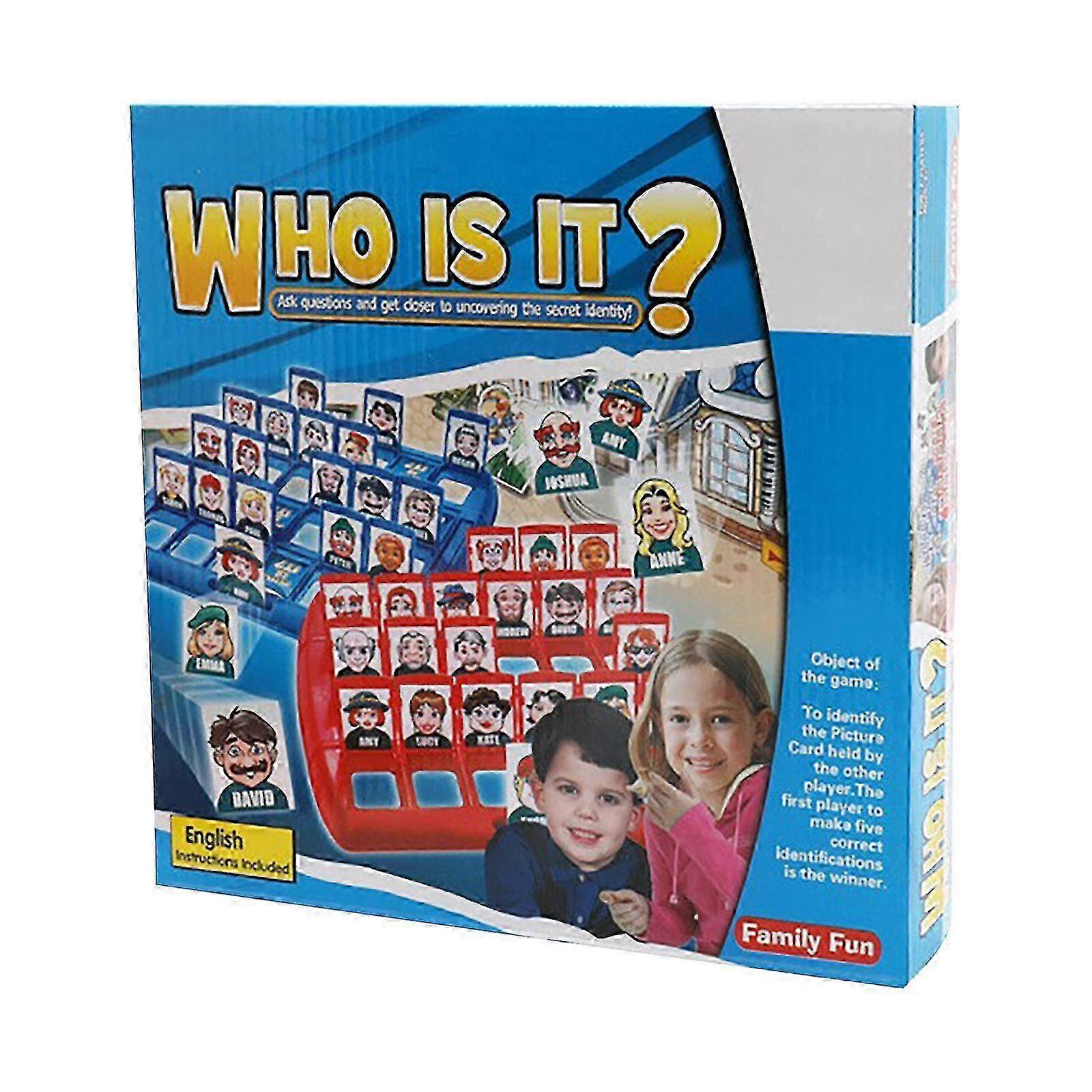w Who Is It Classic Board Games Interactive Party Game Family Memory Guessing Game