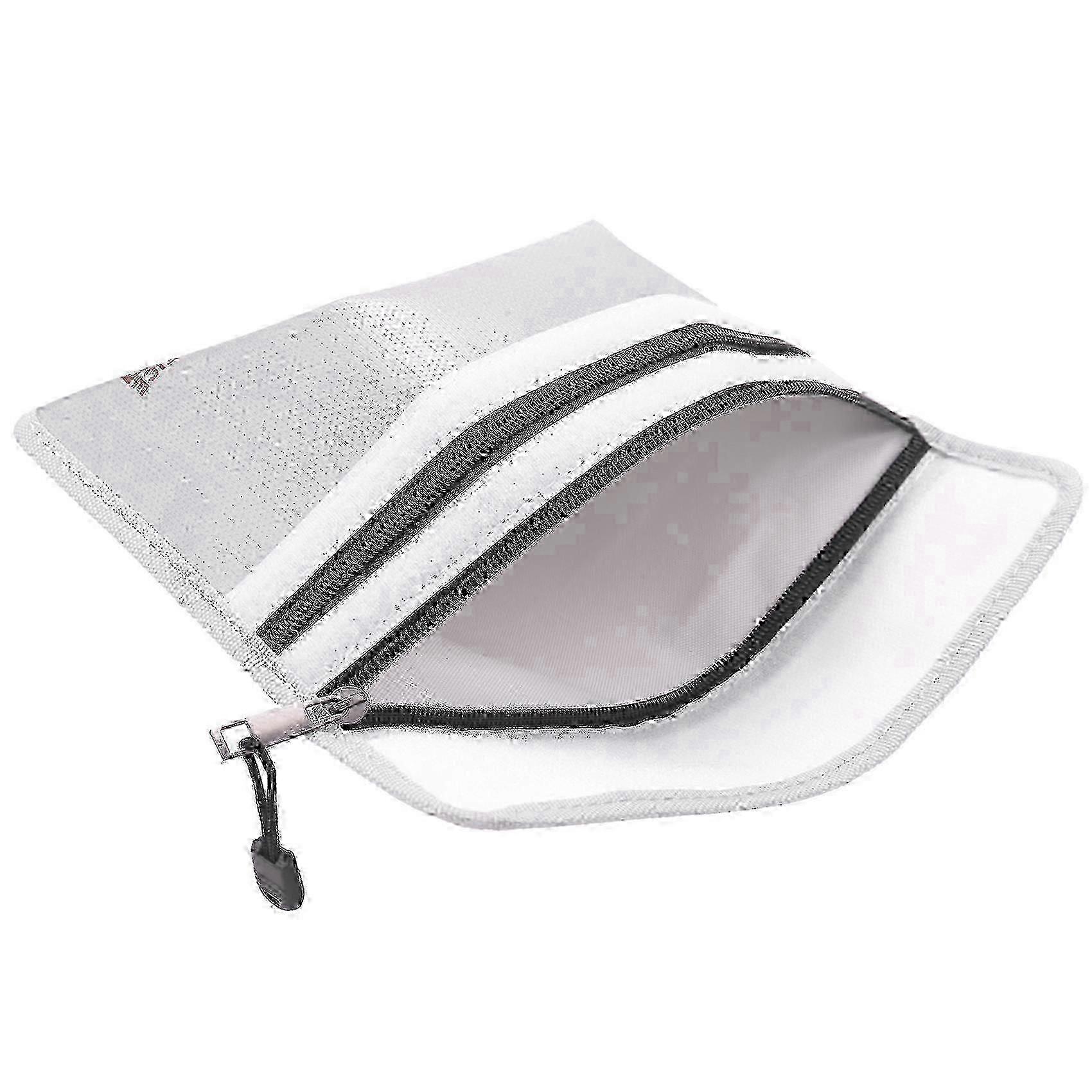 Fireproof Document Bag,Waterproof and Fireproof Money Bag with Zipper,Fireproof Safe Storage Pouch f